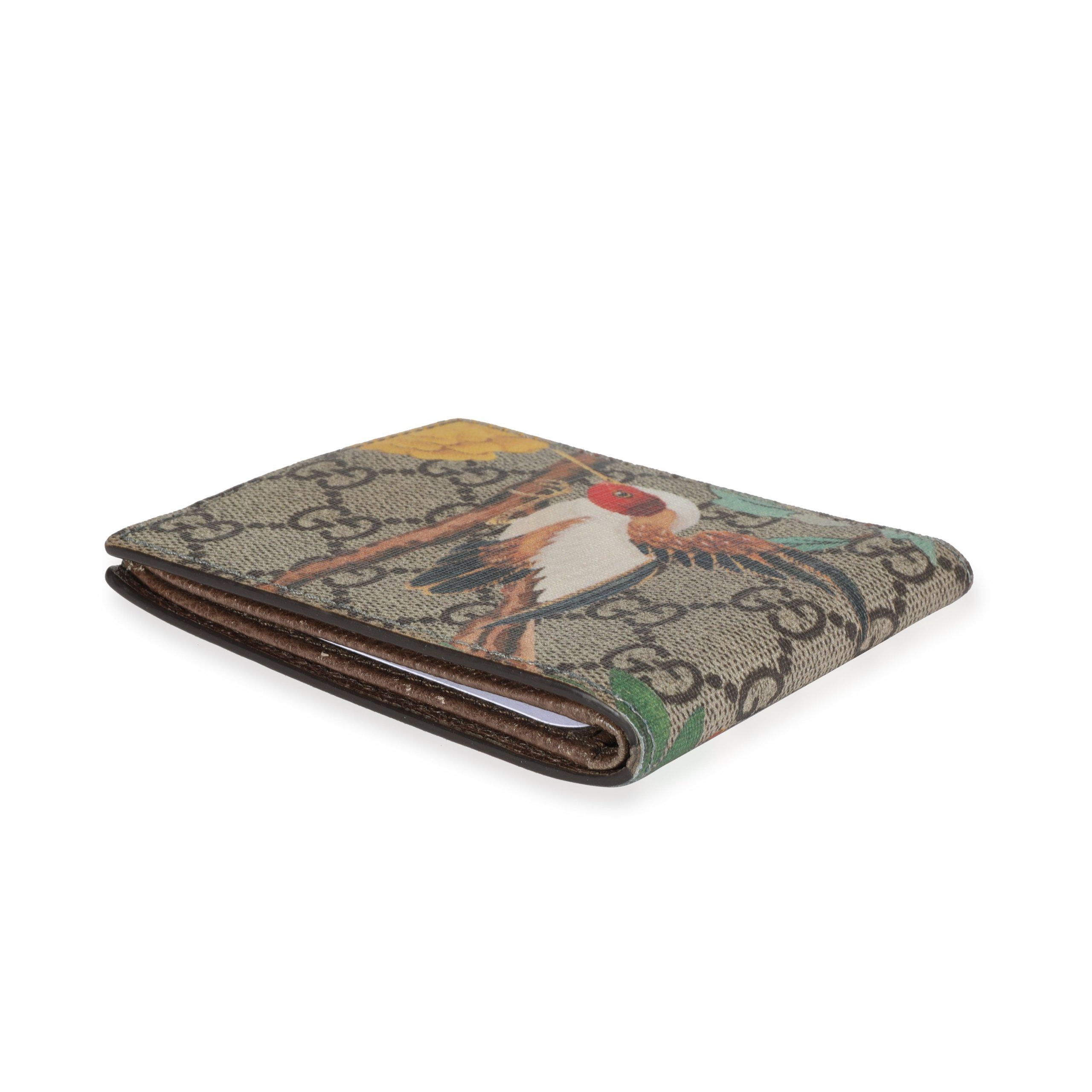 小物 GUCCI Tian Tropical Bird Bifold Wallet GUCCI Tian Tropical Bird Bifold Wallet