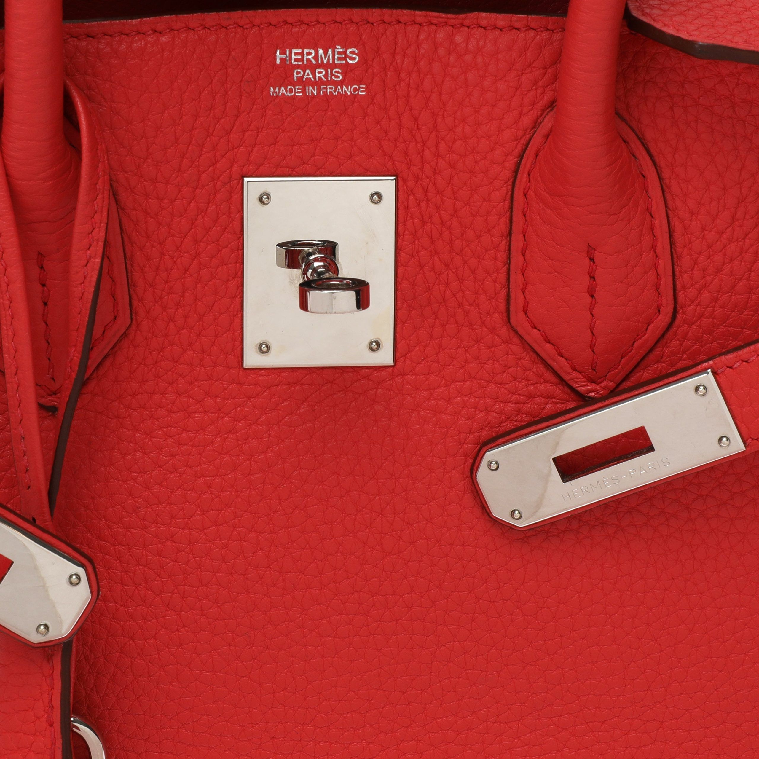 Hermes Hermes Bougainvillea Cl√©mence Birkin 30 with Palladium Hardware Size ONE SIZE - 8 Thumbnail