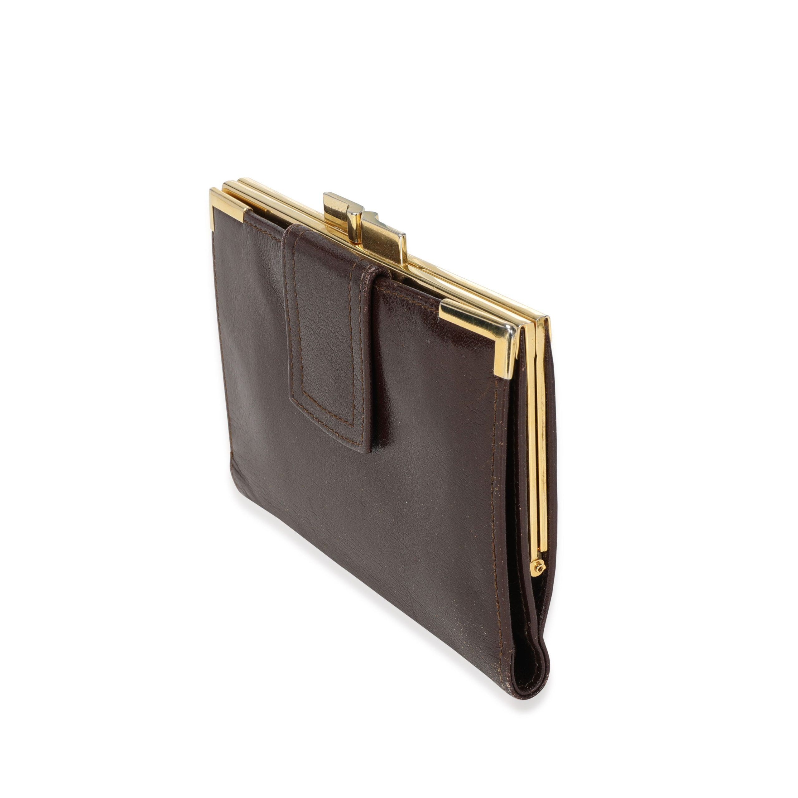 Loewe Vintage Brown Leather Wallet