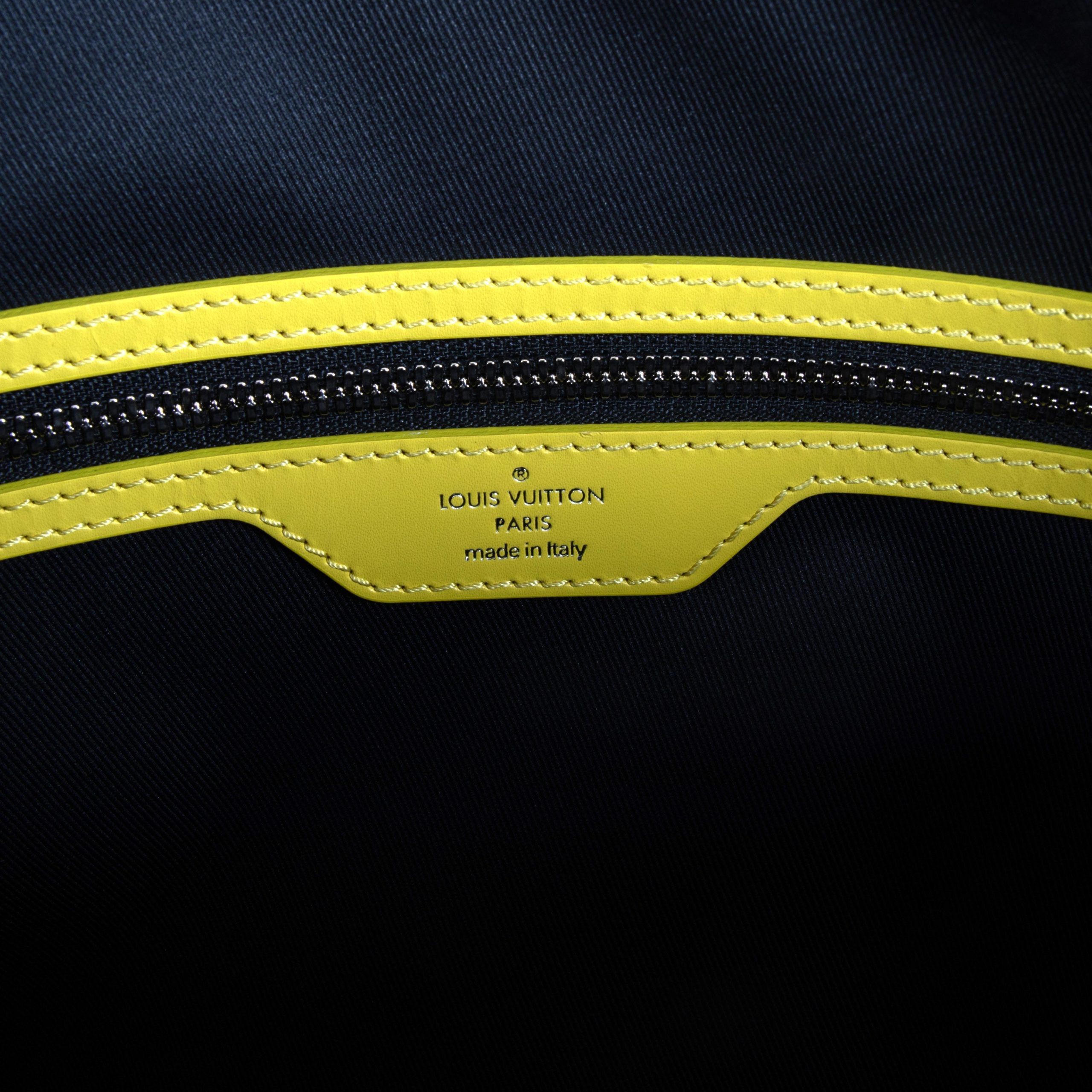 Louis Vuitton Marine Epi Leather Patchwork Graphite Keepall 50 Duffle Bag