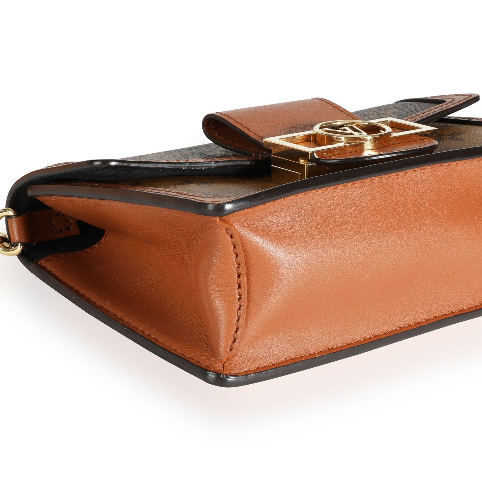 Louis Vuitton Monogram & Reverse Monogram Coated Canvas Dauphine Chain Wallet