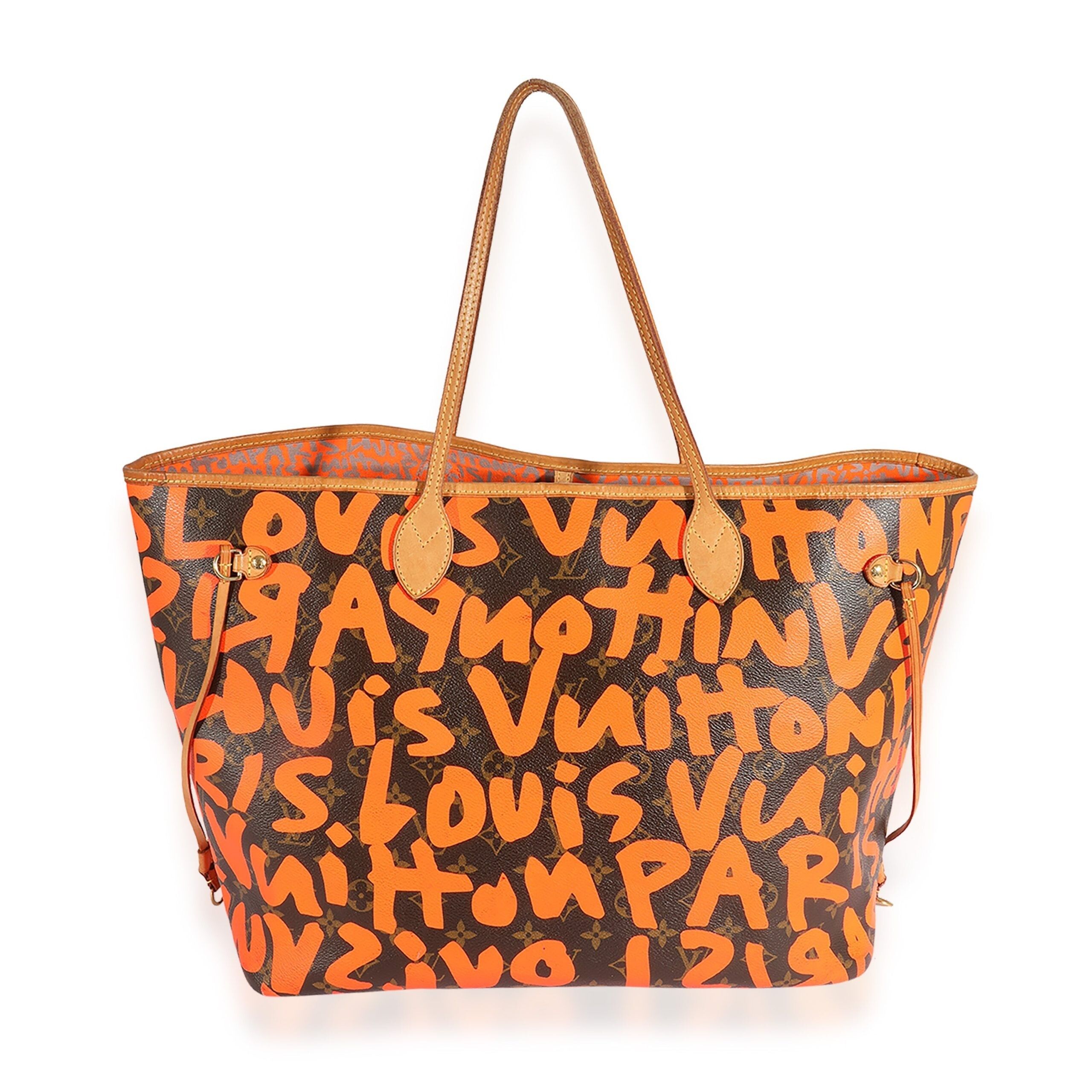 Louis Vuitton Louis Vuitton x Stephen Sprouse Orange Graffiti Monogram Canvas Neverfull GM Size ONE SIZE - 3 Thumbnail