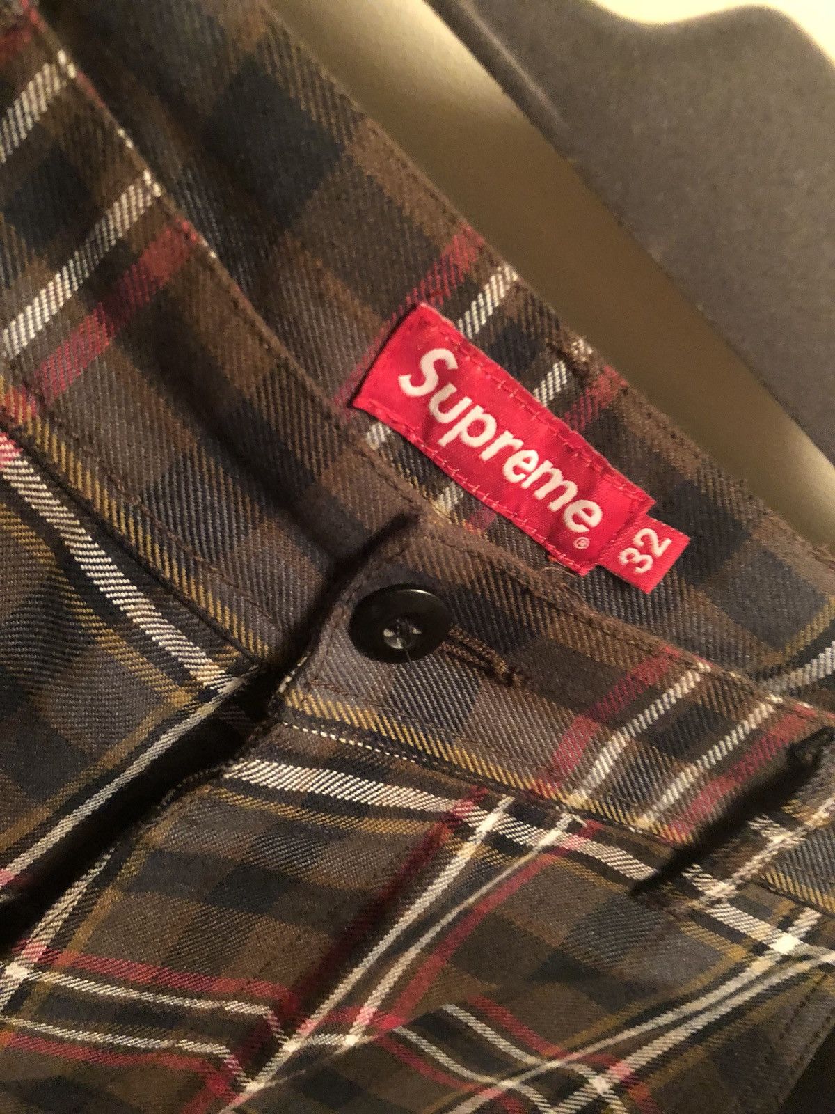 Supreme plaid cargo pants | Grailed