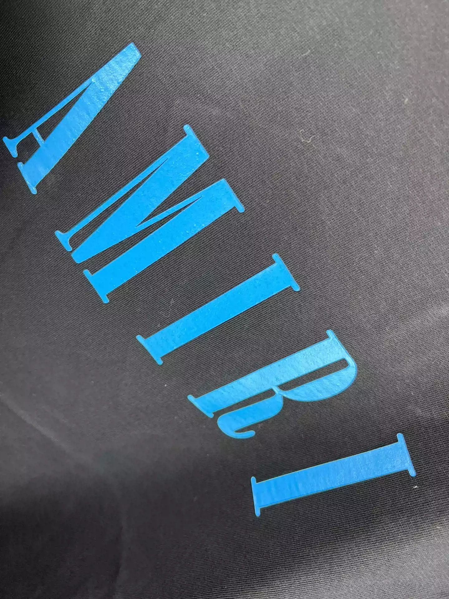 Amiri Amiri New Black And Blue Letter Logo Short Sleeve Size US L / EU 52-54 / 3 - 2 Thumbnail