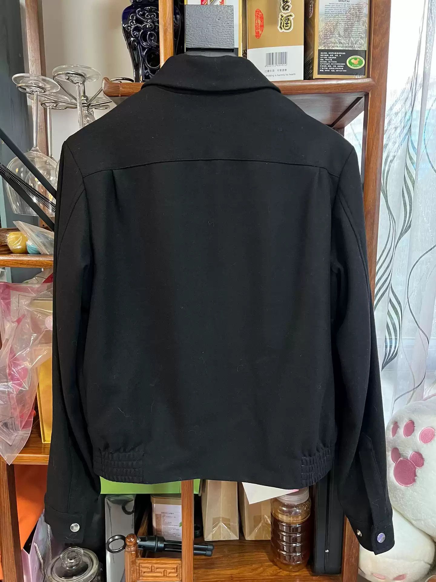 Amiri Wool Fannel Blouson Wool Logo Jacket Light Jackets