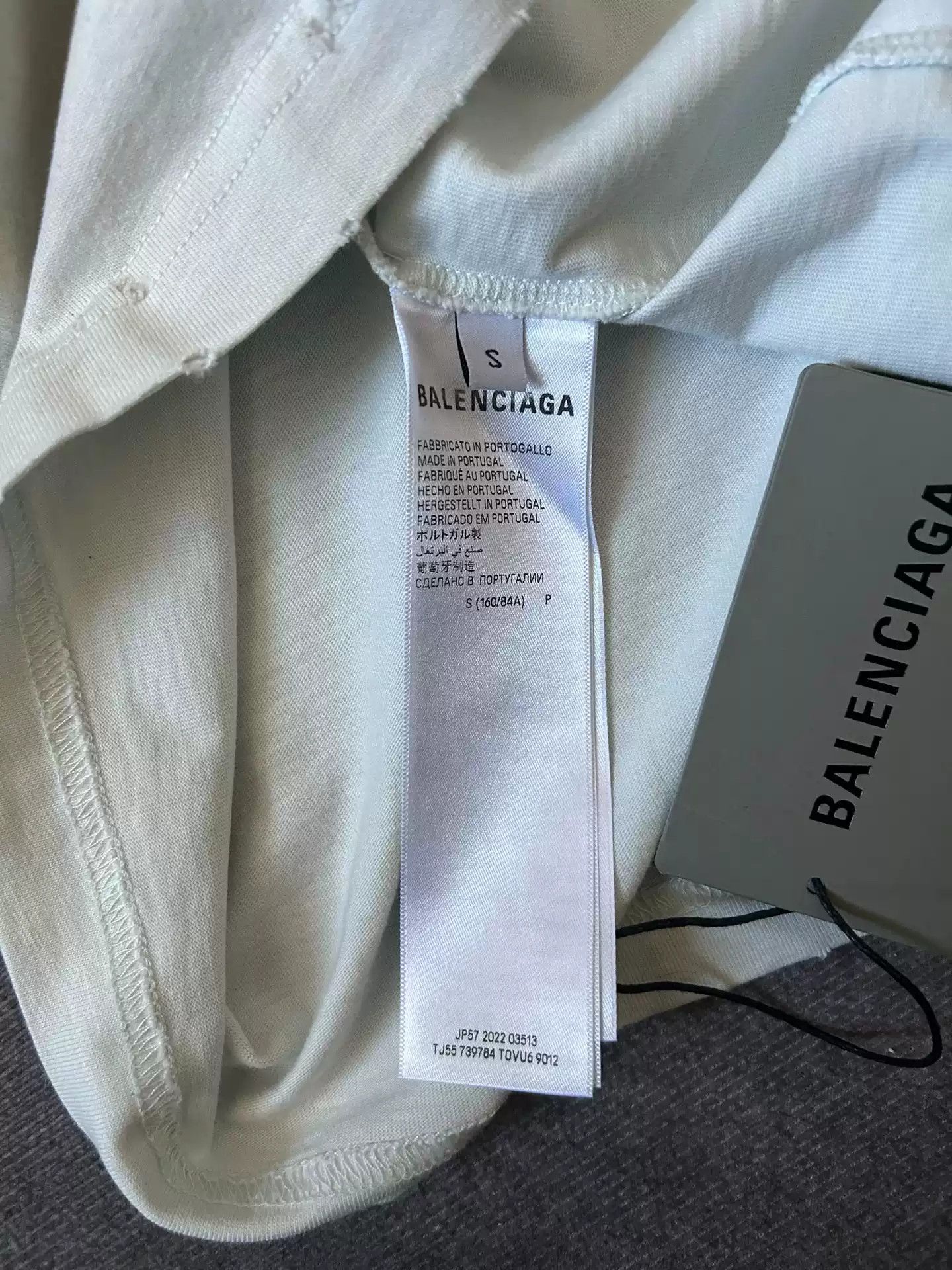 Balenciaga Balenciaga Short Sleeve Bitcoin 23fw Mud Dyed White Size US S / EU 44-46 / 1 - 4 Thumbnail