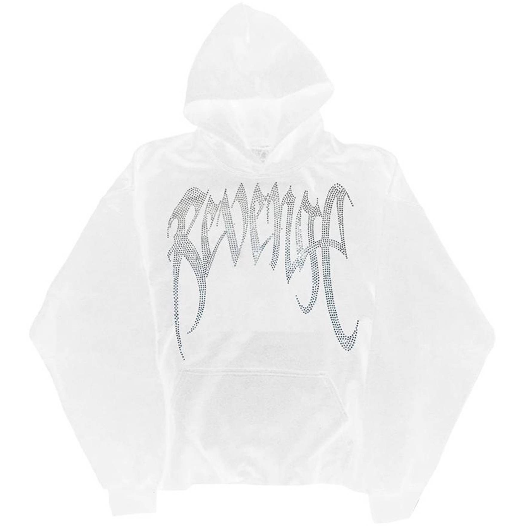 Revenge White Logo Hoodie Size 2024 Large