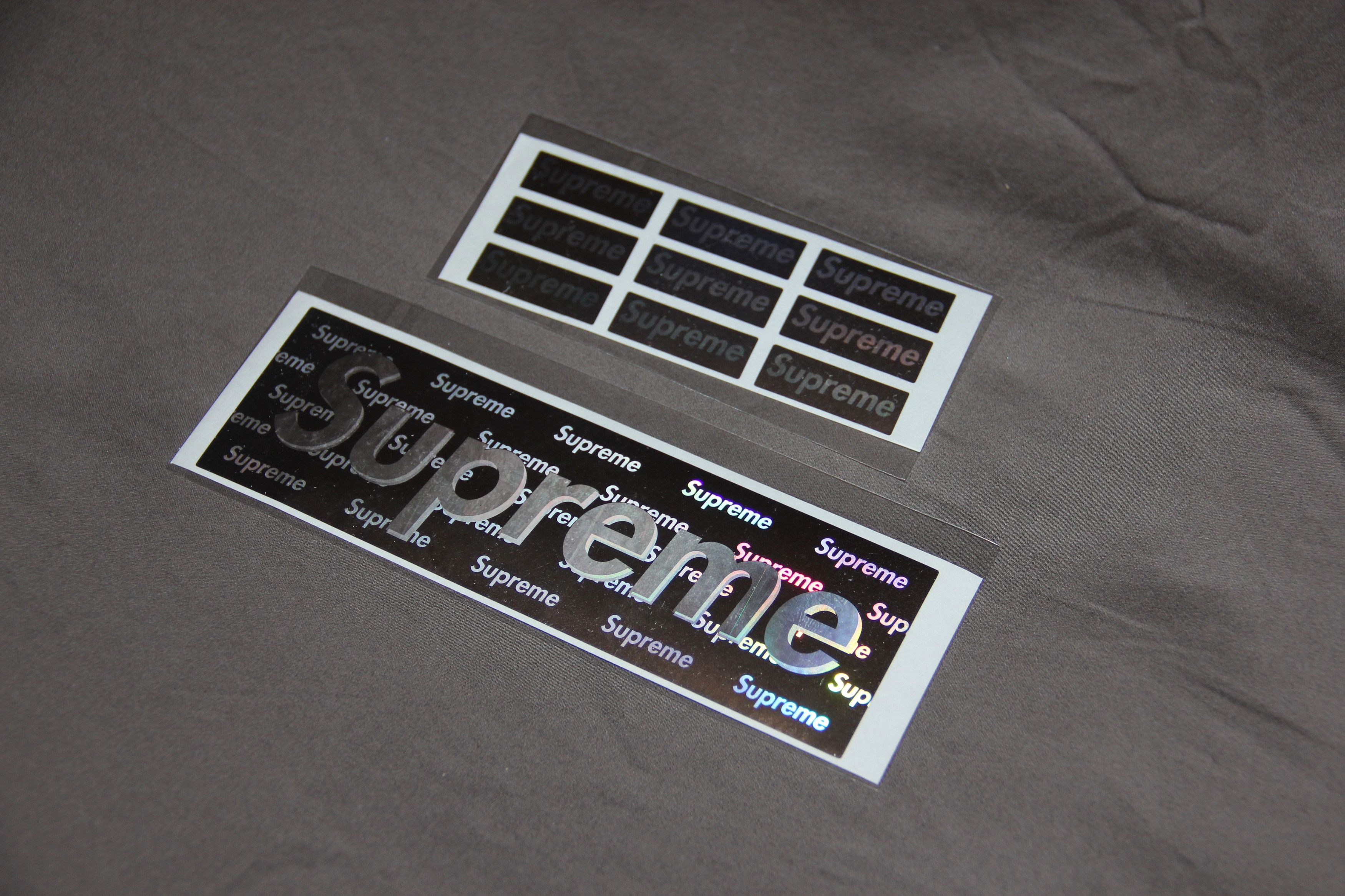 Supreme Box Logo 3D Holographic Sticker