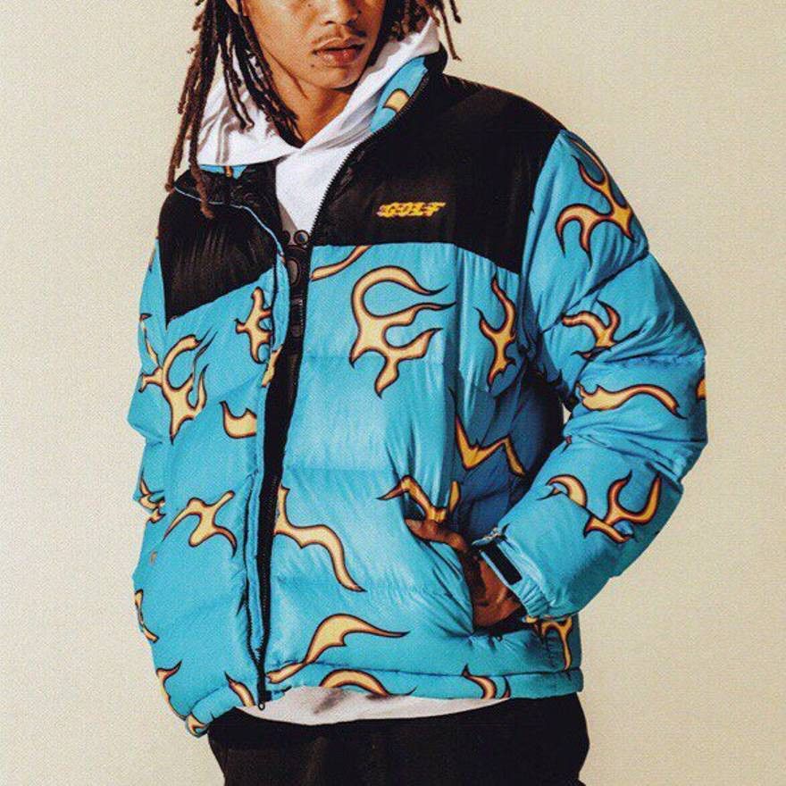 Golf Wang Golf Wang Flame Puffer Jacket Grailed