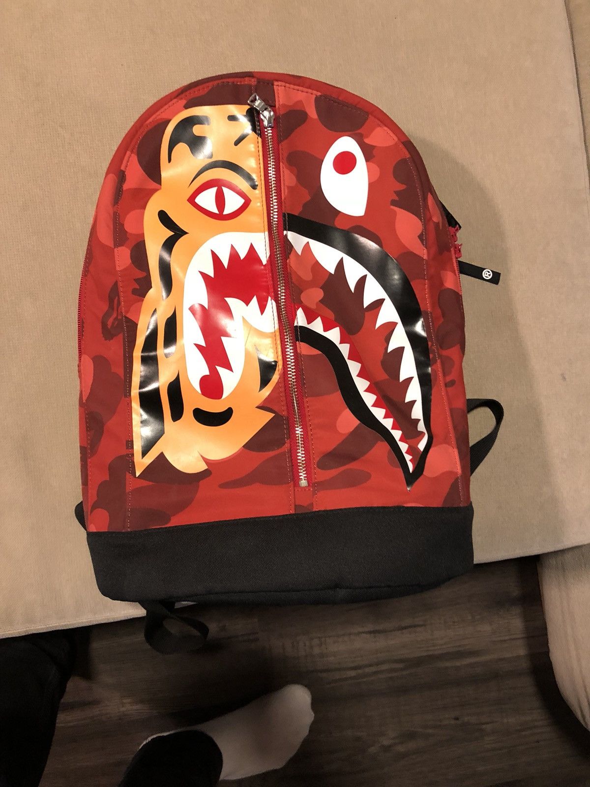 red bape Backpack for Sale by shirleyghgibson