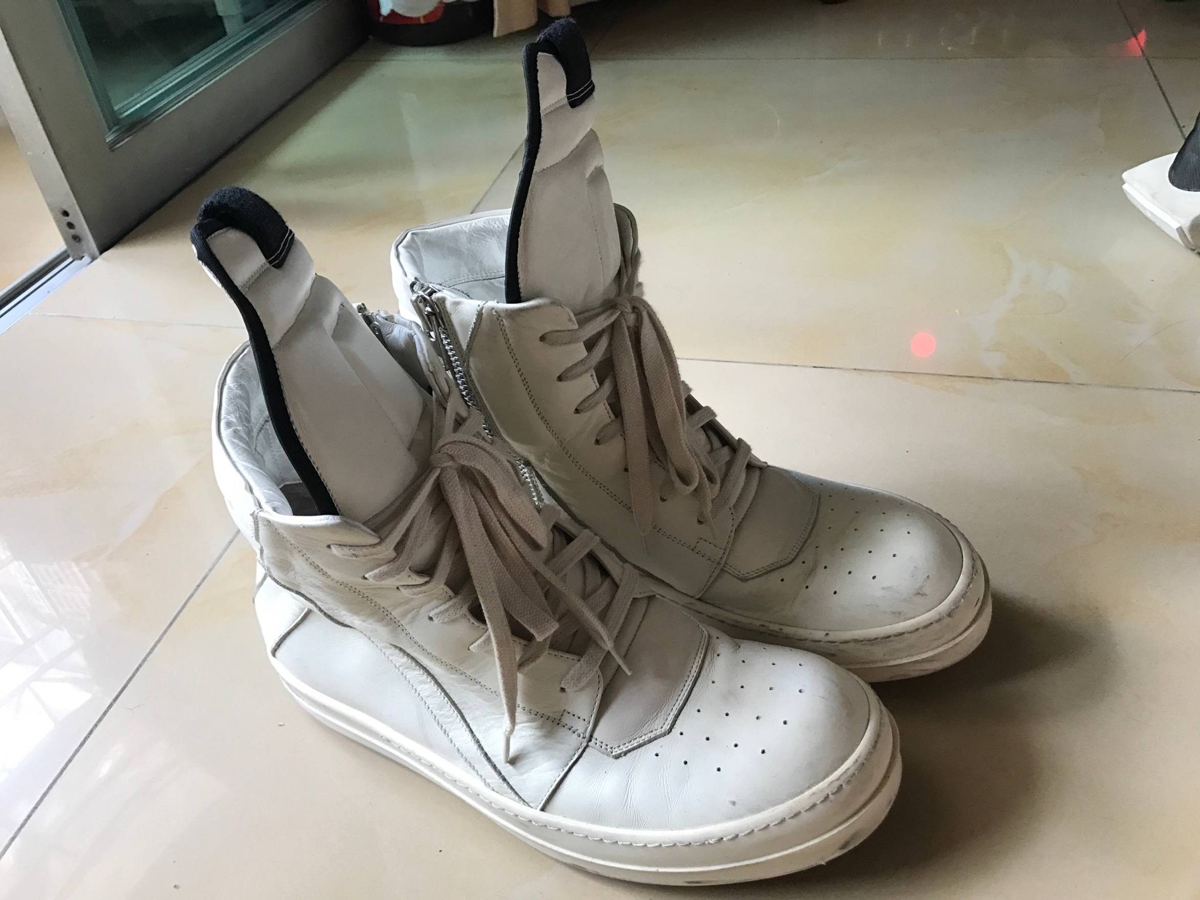rick owens geo basket hip top sneakers 42