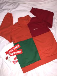 Supreme color outlet blocked half zip