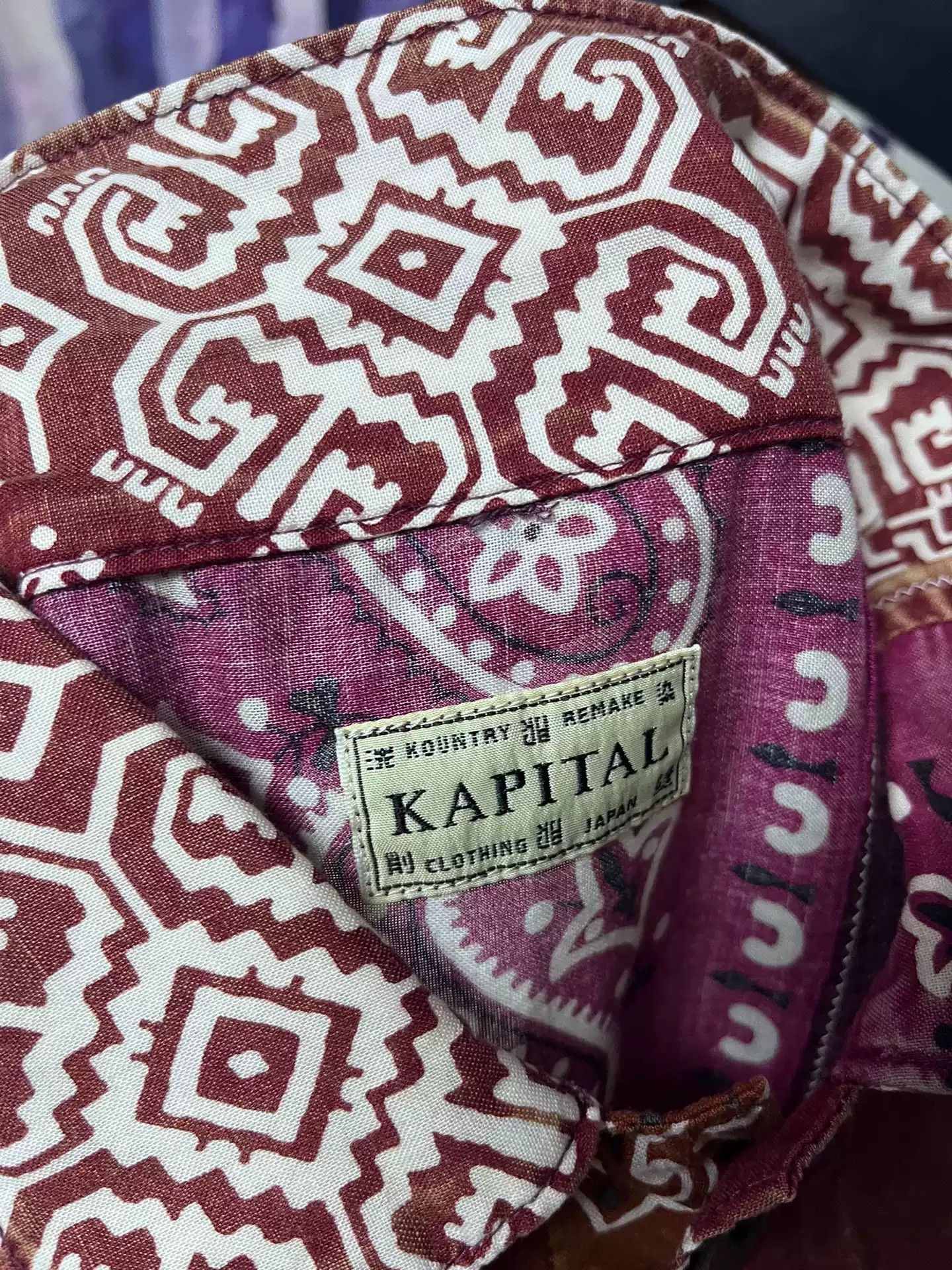 Kapital Kapital cashew flower pink long sleeve shirt Size US L / EU 52-54 / 3 - 4 Thumbnail
