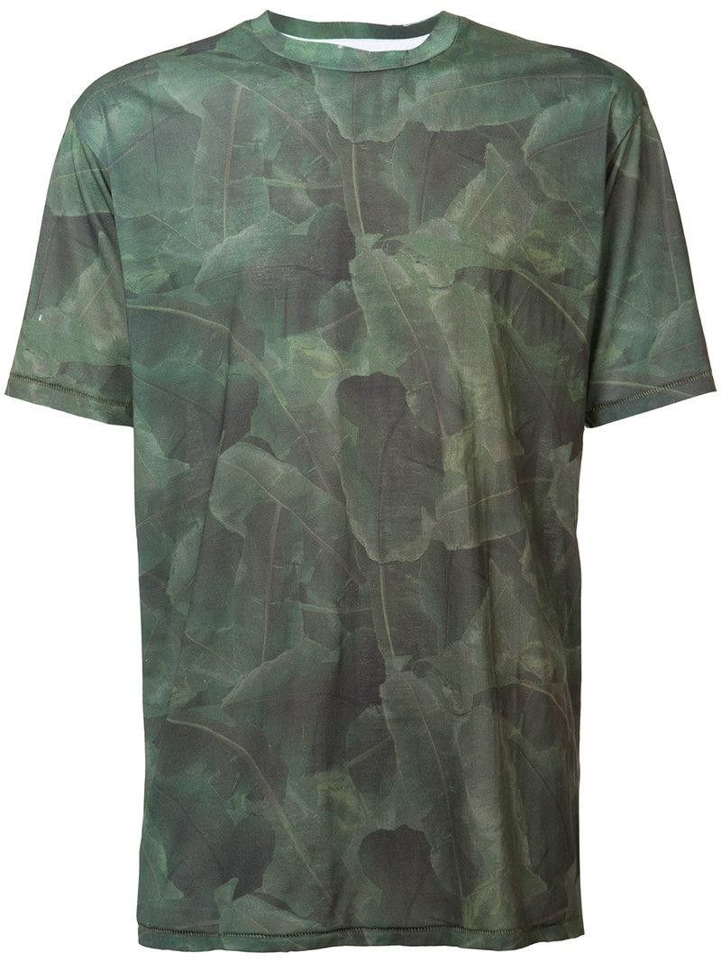 Baja East Baja East Men's Green Palm Print T-shirt Size US M / EU 48-50 / 2 - 4 Thumbnail