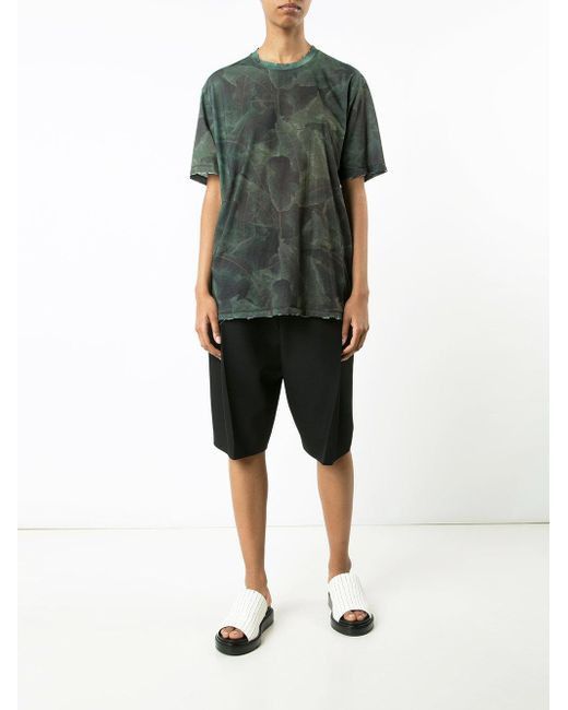 Baja East Baja East Men's Green Palm Print T-shirt Size US M / EU 48-50 / 2 - 3 Thumbnail