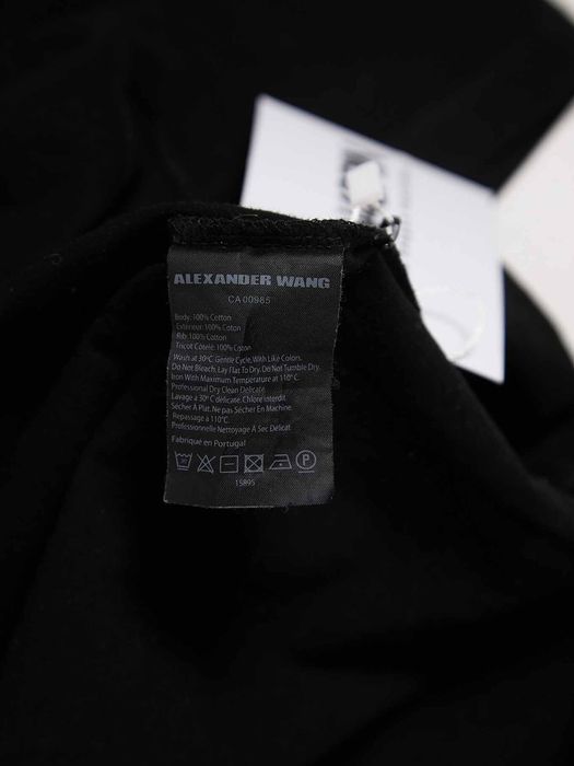 Alexander Wang Black Girls Embossed Cotton T Shirt