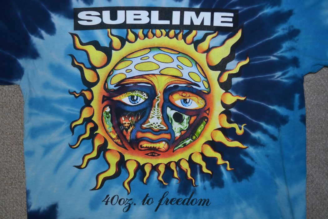 Sublime Limited Sublime "40 Oz. to Freedom" Tie Dye T Shirt size Medium