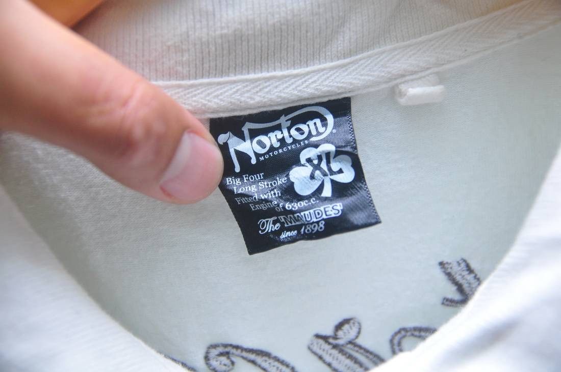 Designer × Japanese Brand × Norton Vintage Norton Birmingham White Shirt Travis Scott Style Size US M / EU 48-50 / 2 - 5 Thumbnail