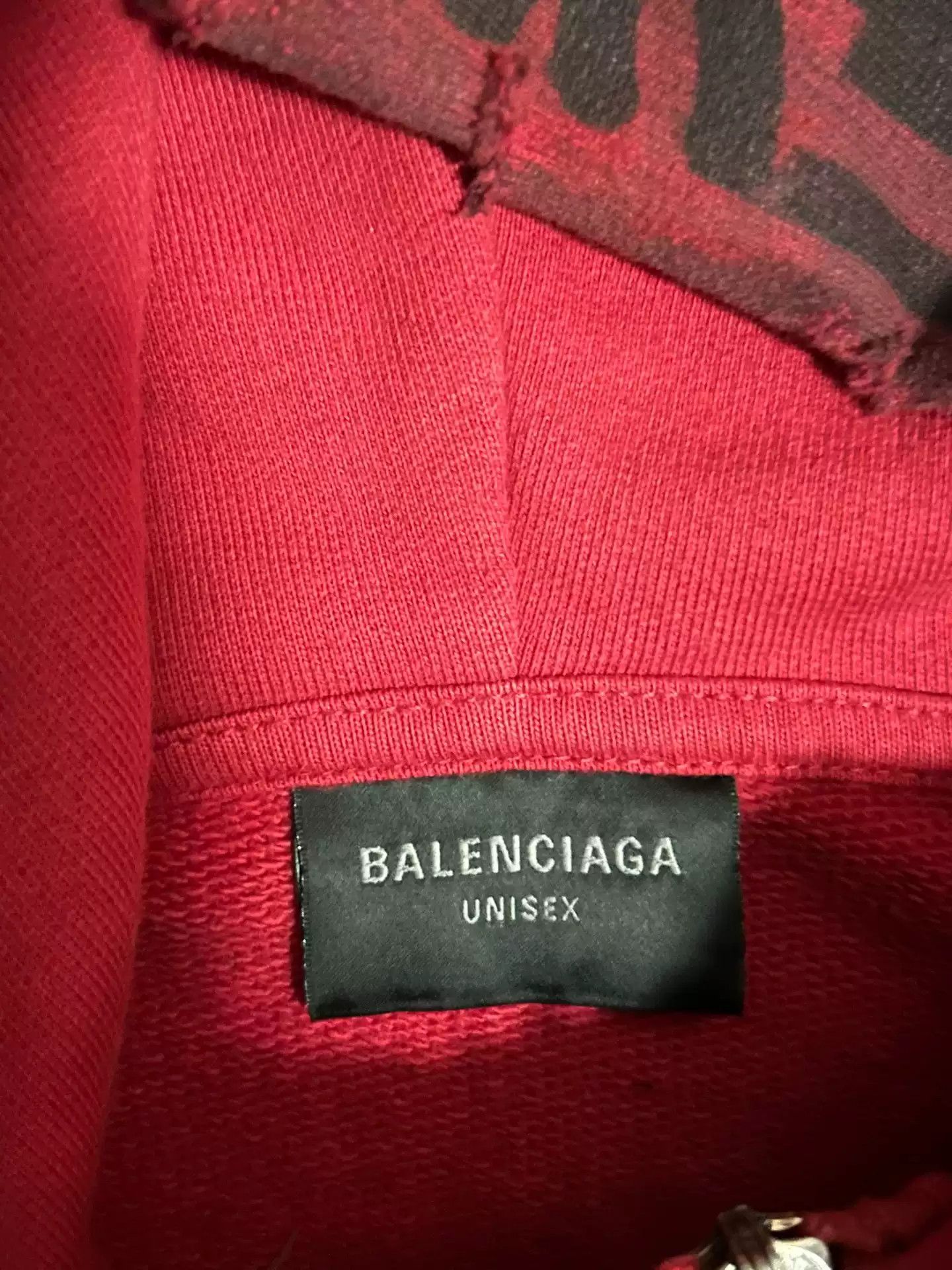 Balenciaga Balenciaga 23SS Show Red Manchester United Skater Mud Stain Destruction Hand-painted Graffiti Zipper Hoodie Size US XS / EU 42 / 0 - 3 Thumbnail