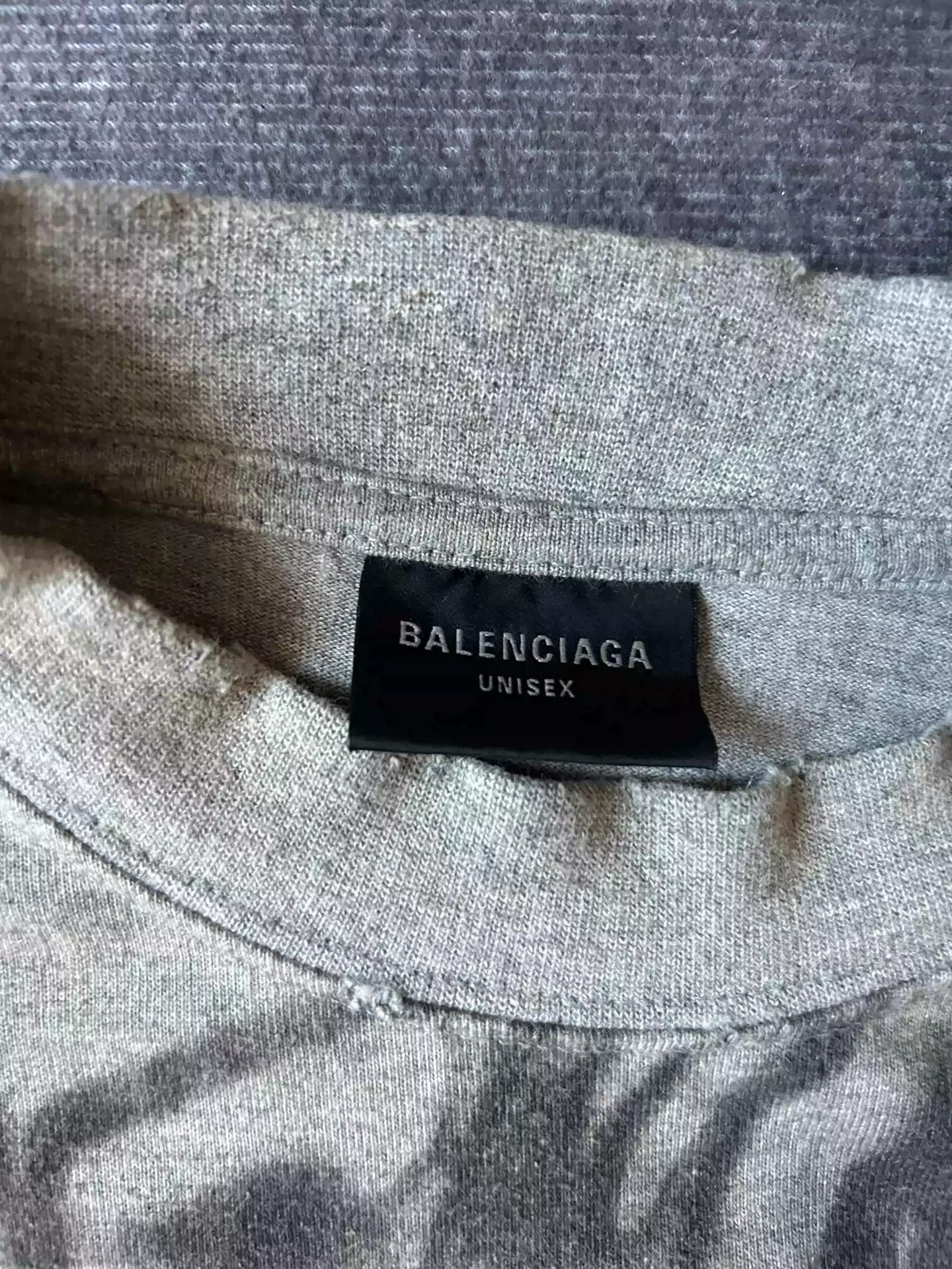 Balenciaga Balenciaga Manchester United Show 23SS Mud Dyed To Do Old Grey Graffiti Manchester United Velcro Destruction Short Sleeve Size US S / EU 44-46 / 1 - 3 Thumbnail
