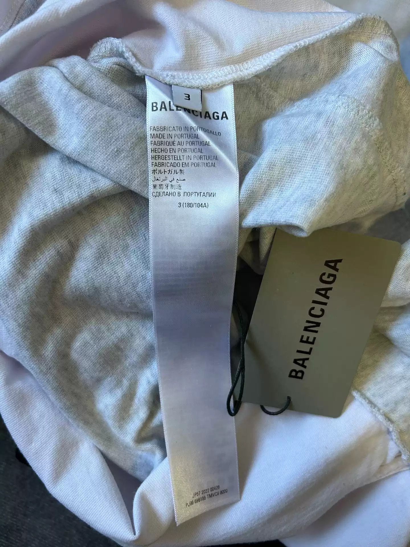 Balenciaga Balenciaga Inverted Print Loose Patchwork Logo Long Sleeve Size US L / EU 52-54 / 3 - 4 Thumbnail