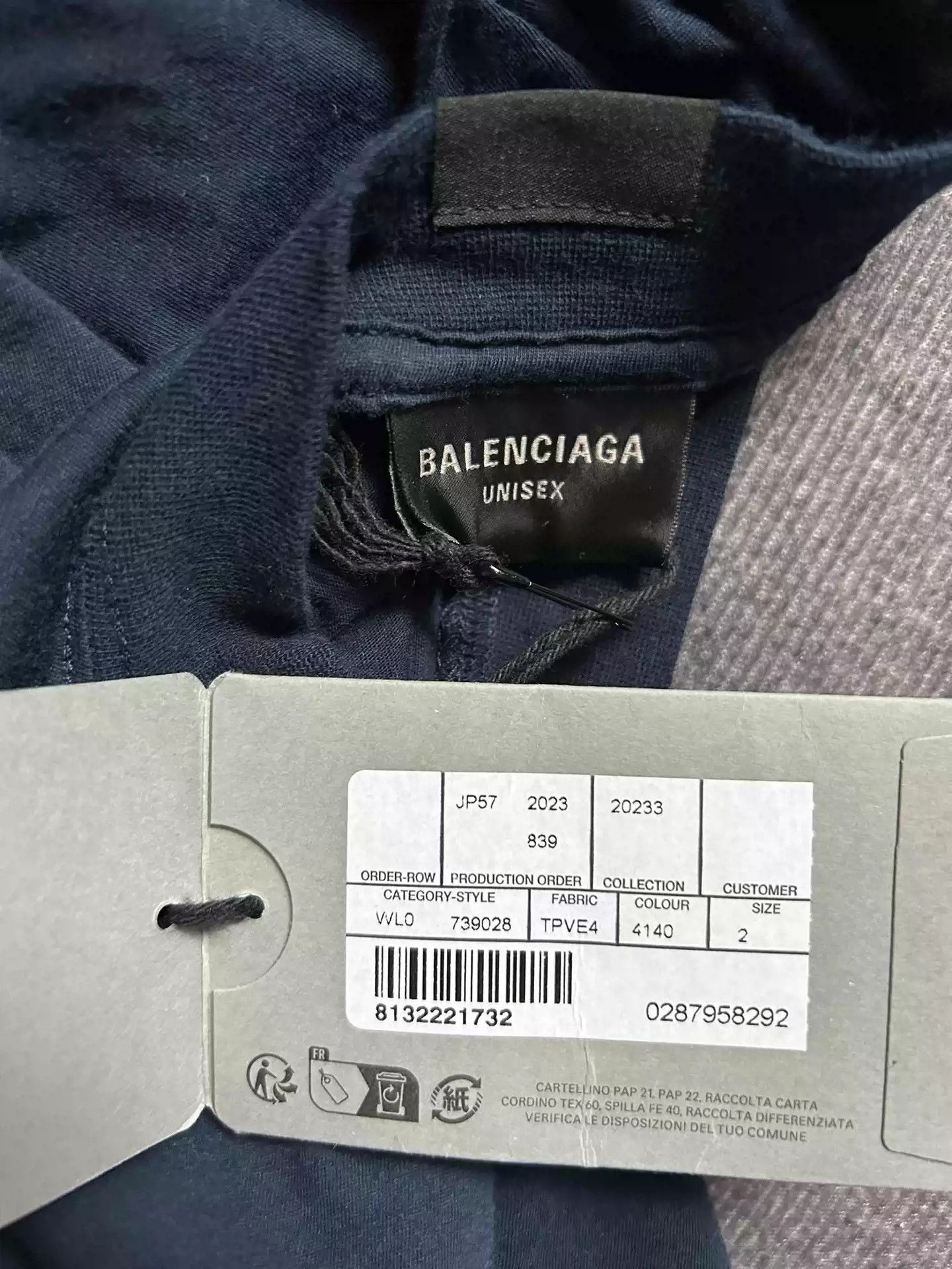Balenciaga Balenciaga Blue Be Nice 23Fw Short Sleeve Size US M / EU 48-50 / 2 - 3 Thumbnail