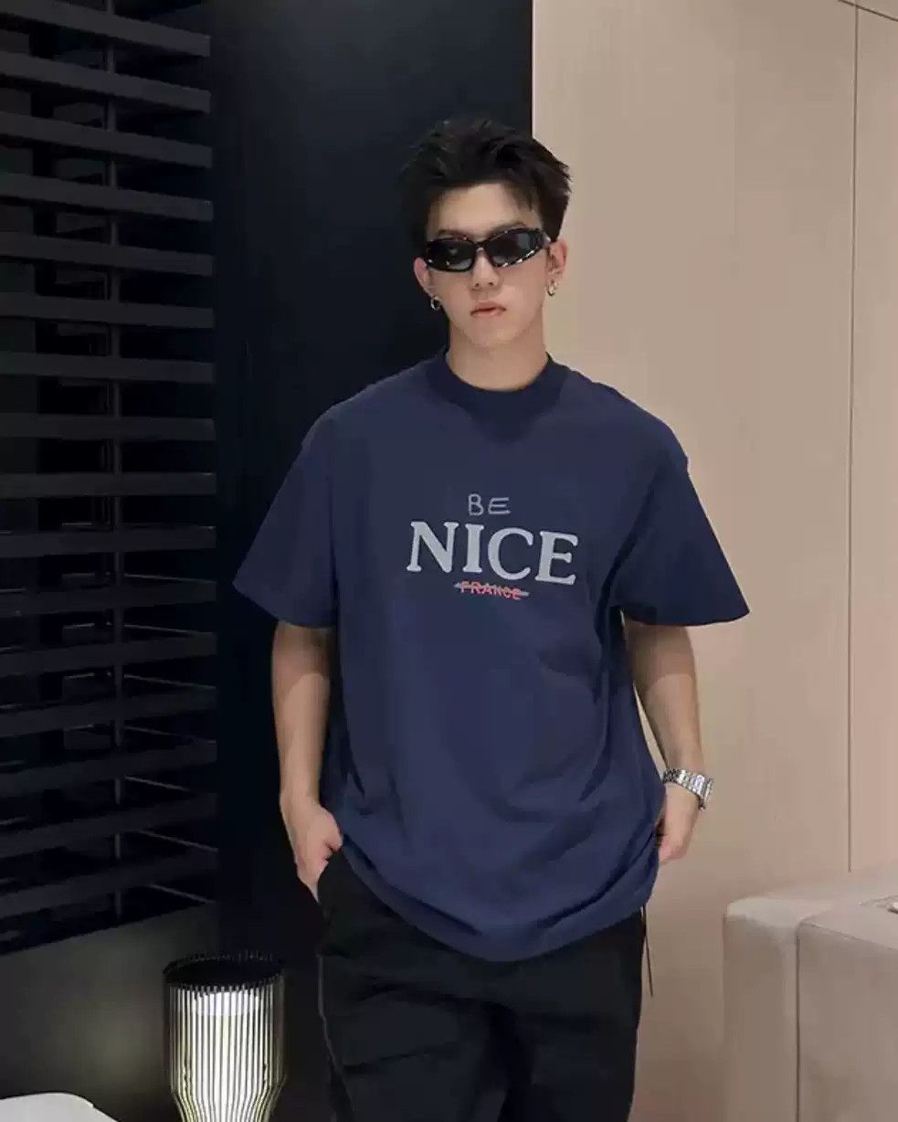 Balenciaga Balenciaga Blue Be Nice 23Fw Short Sleeve Size US M / EU 48-50 / 2 - 9 Thumbnail