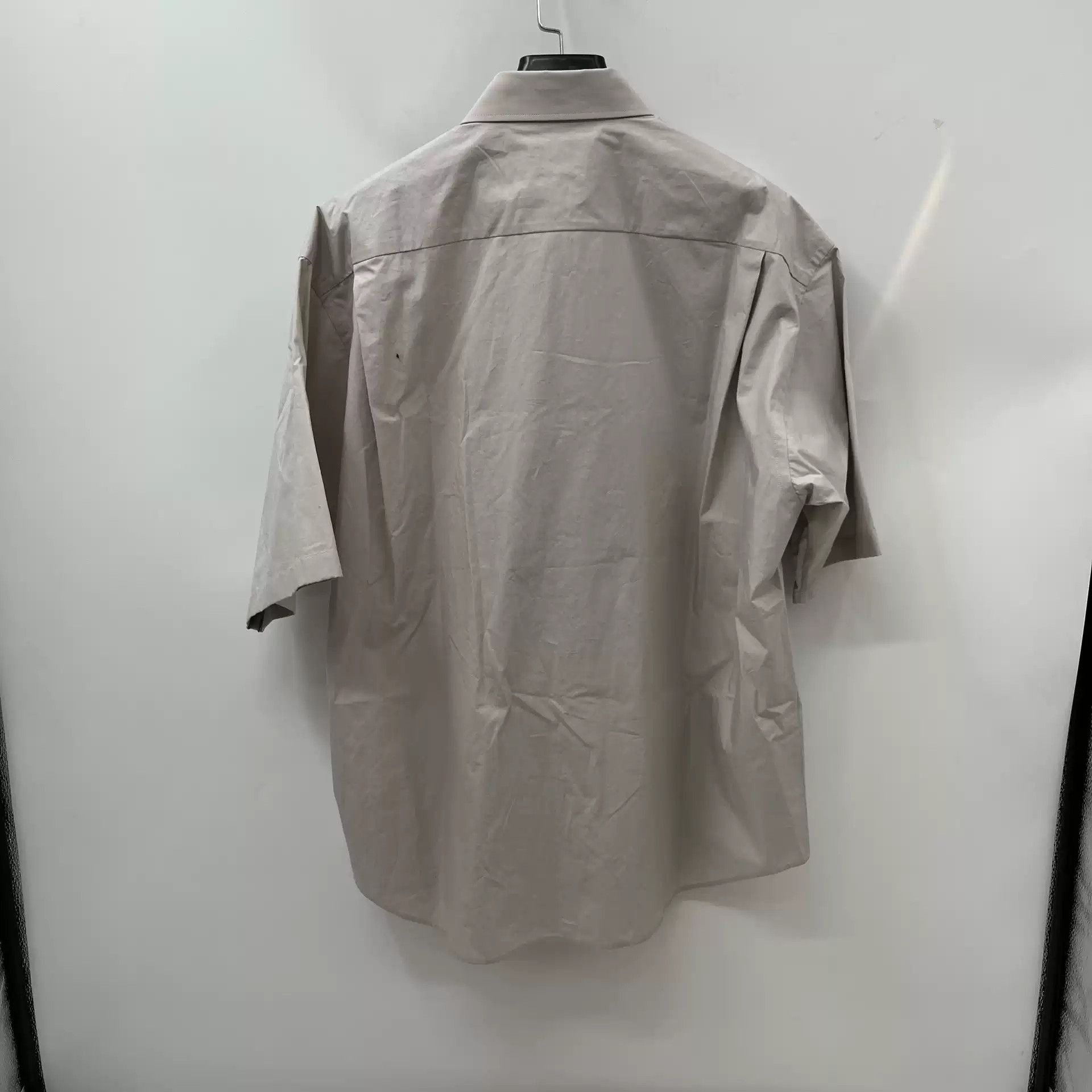 Balenciaga Balenciaga Grey Environmental Printed Logo Short-sleeved Shirt Size US S / EU 44-46 / 1 - 5 Thumbnail
