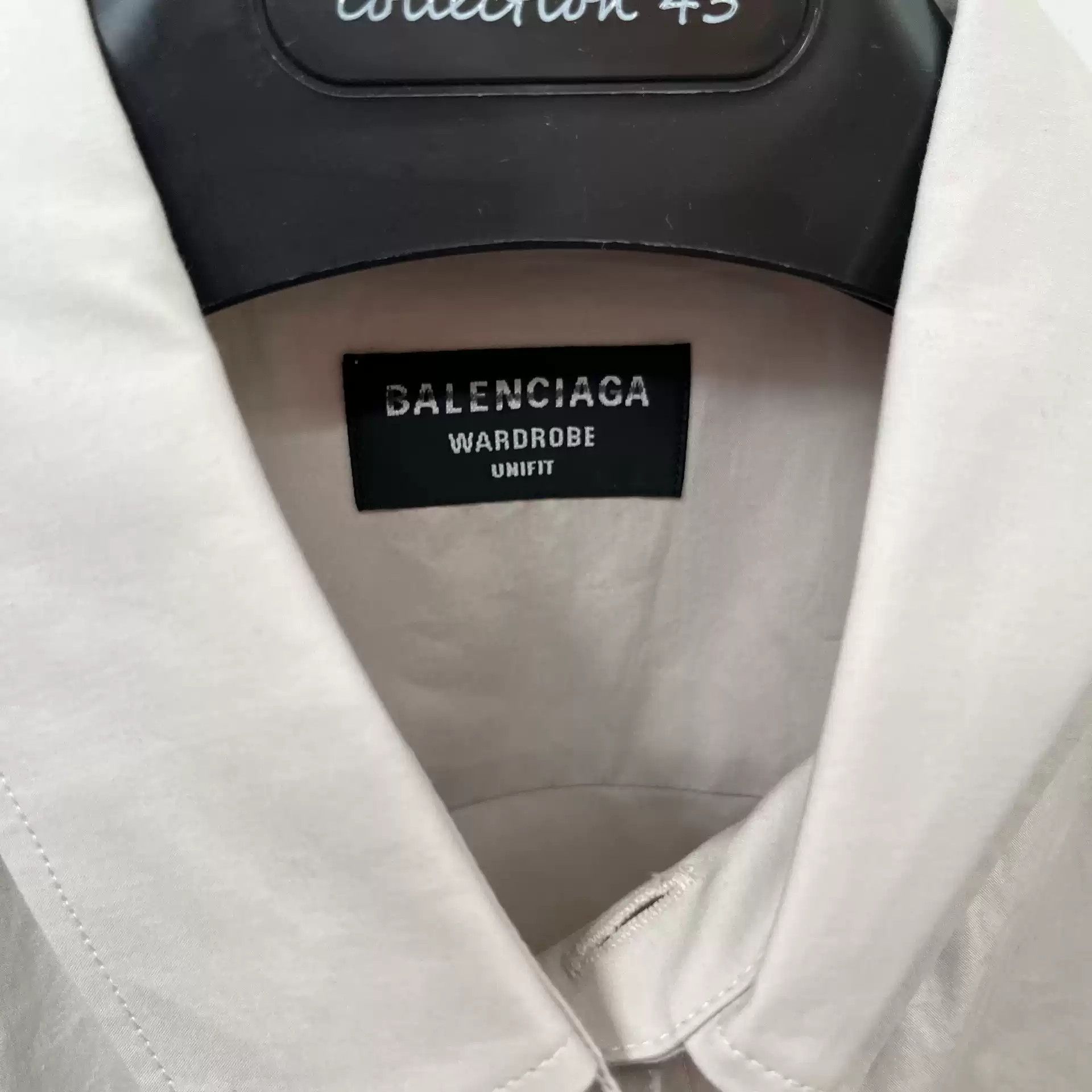 Balenciaga Balenciaga Grey Environmental Printed Logo Short-sleeved Shirt Size US S / EU 44-46 / 1 - 2 Thumbnail