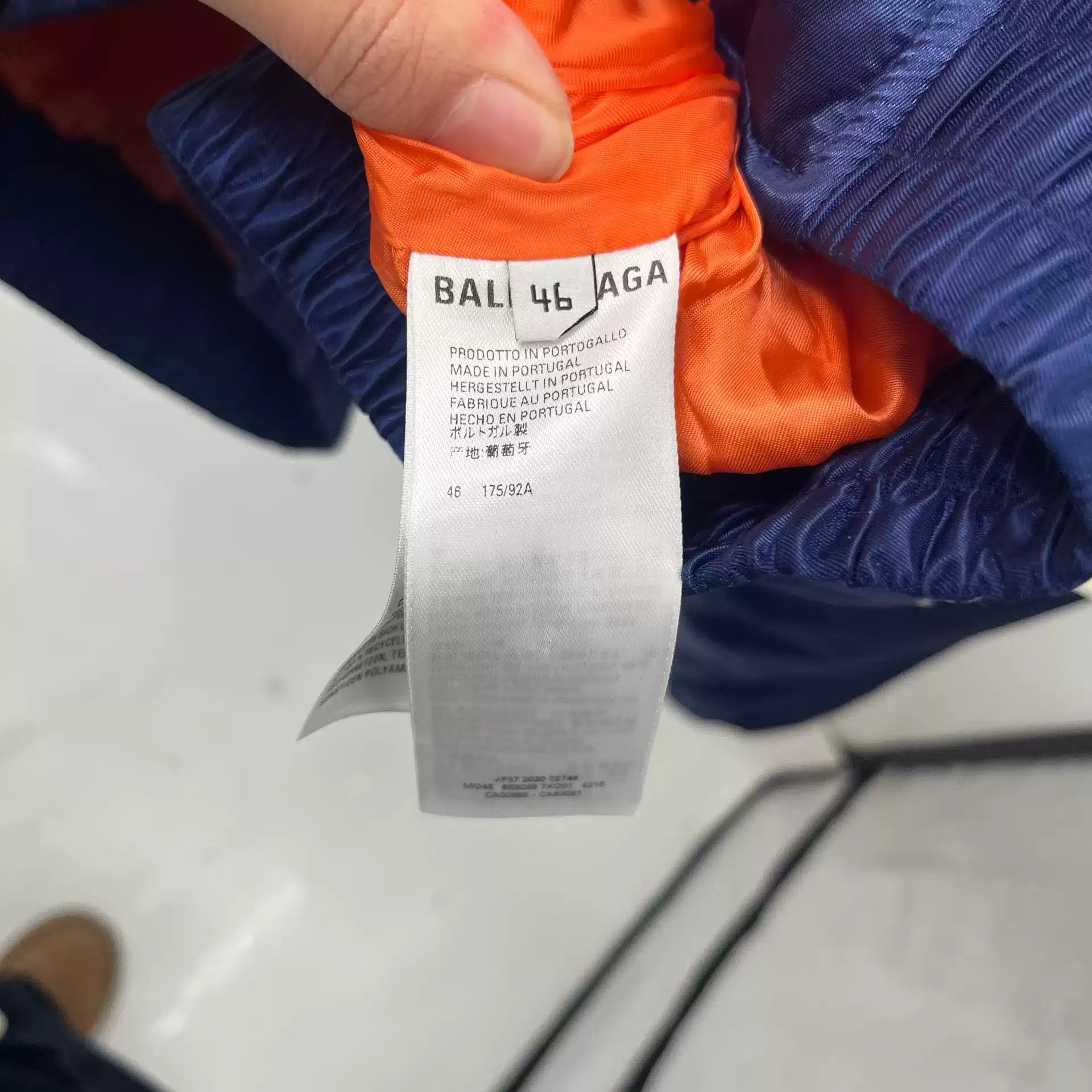 Balenciaga Balenciaga White And Blue Quilted School Jacket Size US S / EU 44-46 / 1 - 4 Thumbnail