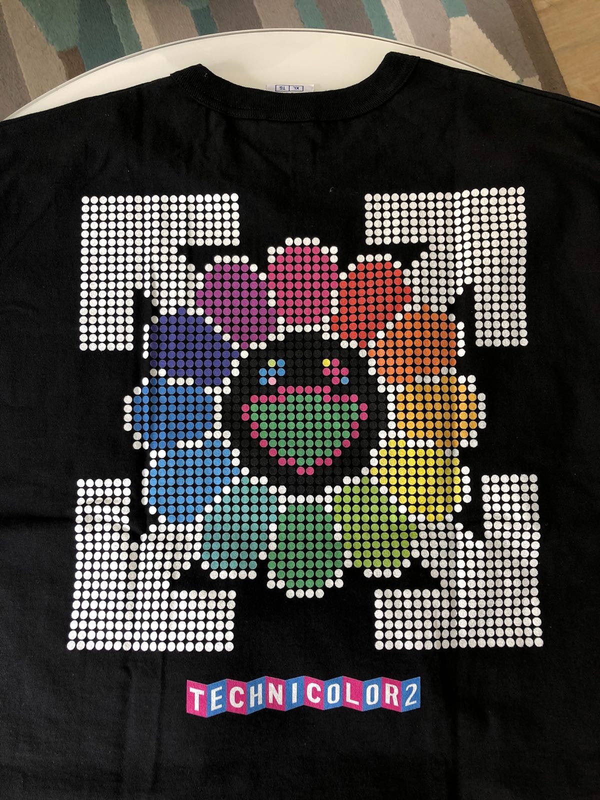 Off White TECHNICOLOR 2 Tee Shirt Gagosian Limited Grailed