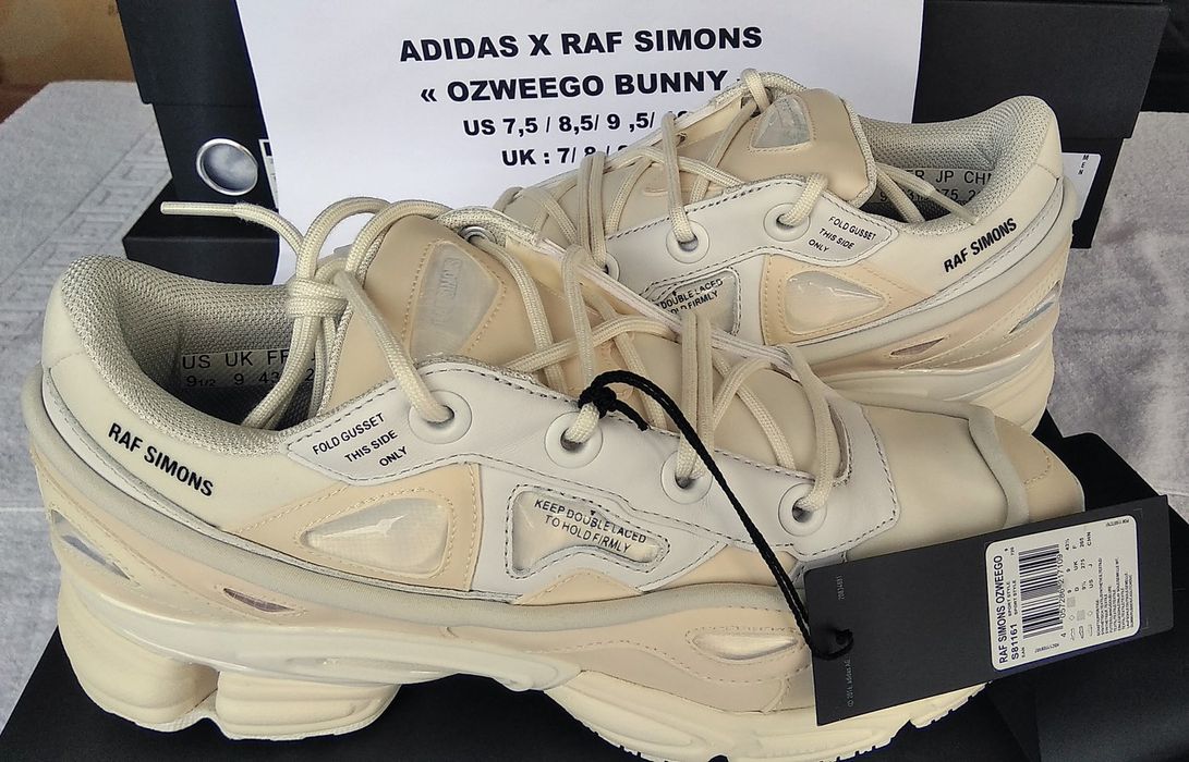 Raf simons 2024 ozweego bunny cream