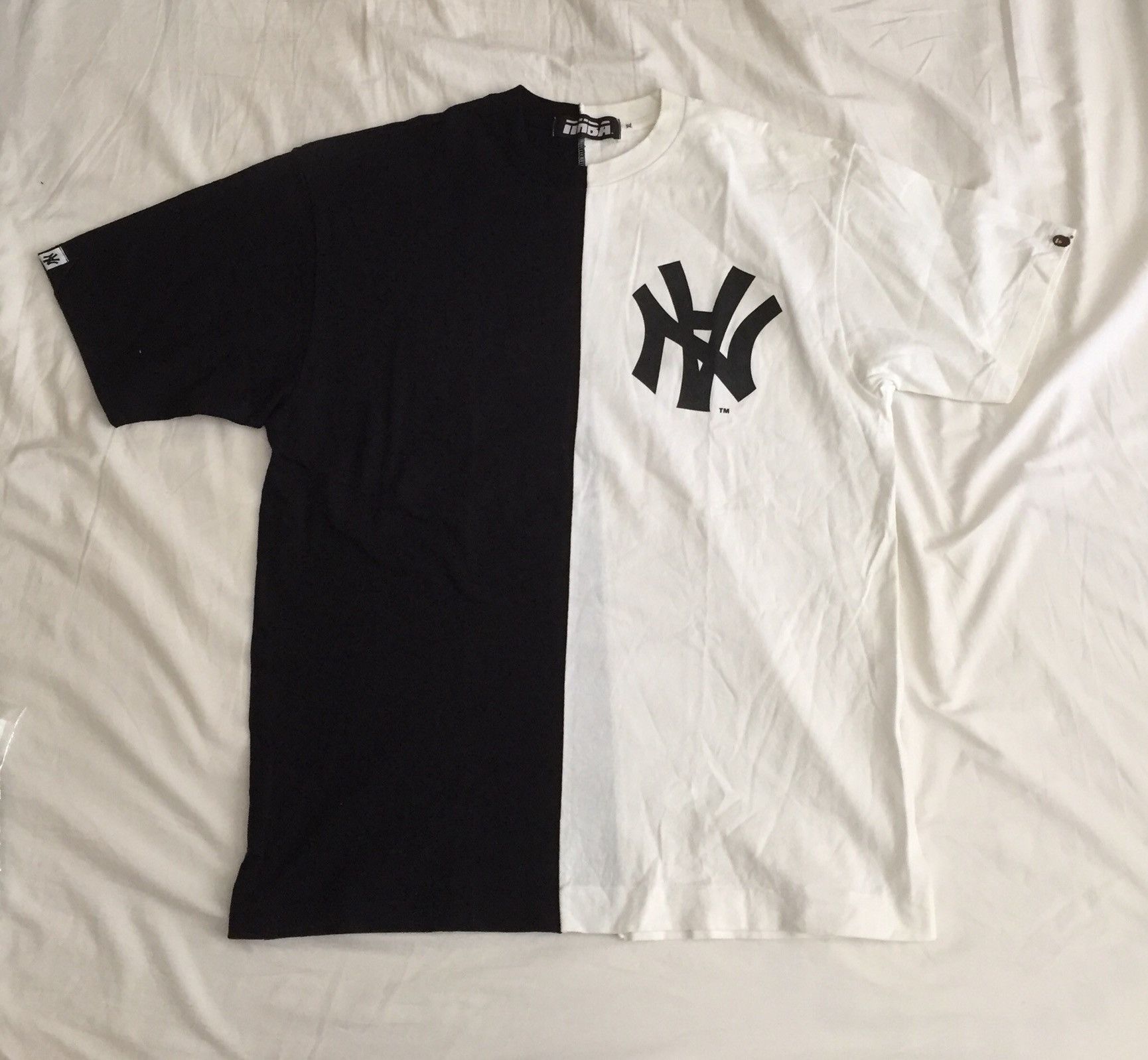 Bape × Neighborhood “Brotherhood” Split NY Tee Size US XL / EU 56 / 4 - 1 Thumbnail