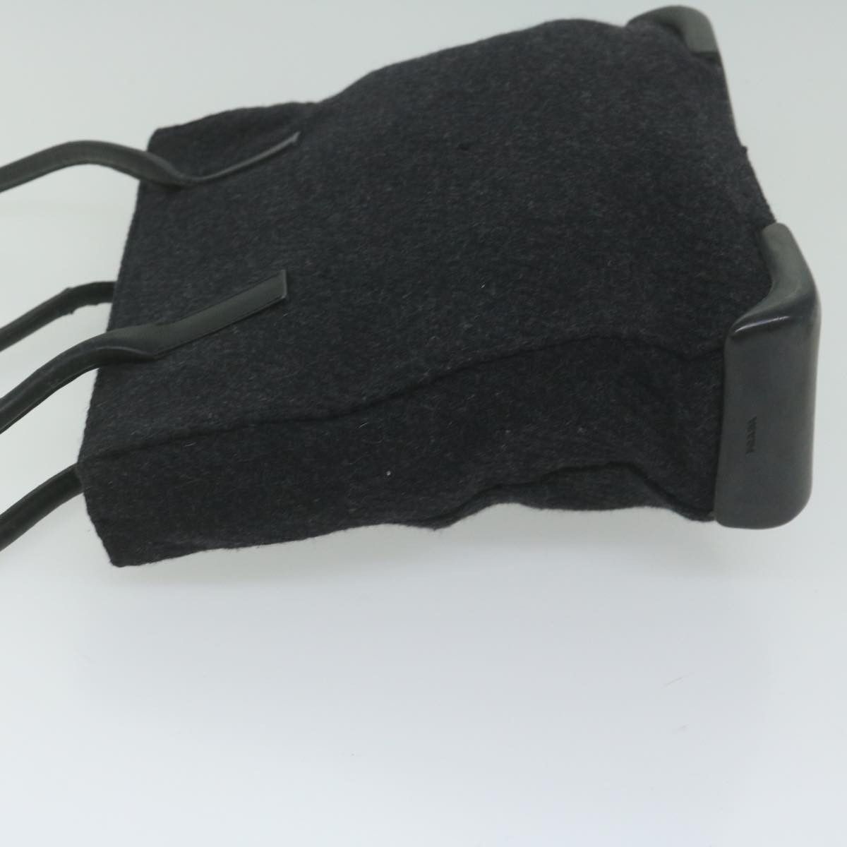 Prada PRADA Tote Bag Wool Black Auth 61633 Size ONE SIZE - 4 Thumbnail