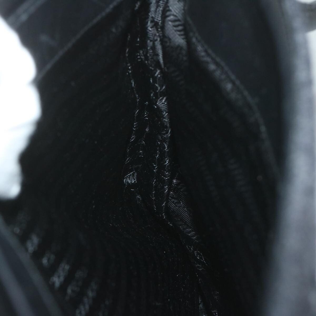 Prada PRADA Tote Bag Wool Black Auth 61633 Size ONE SIZE - 20 Thumbnail