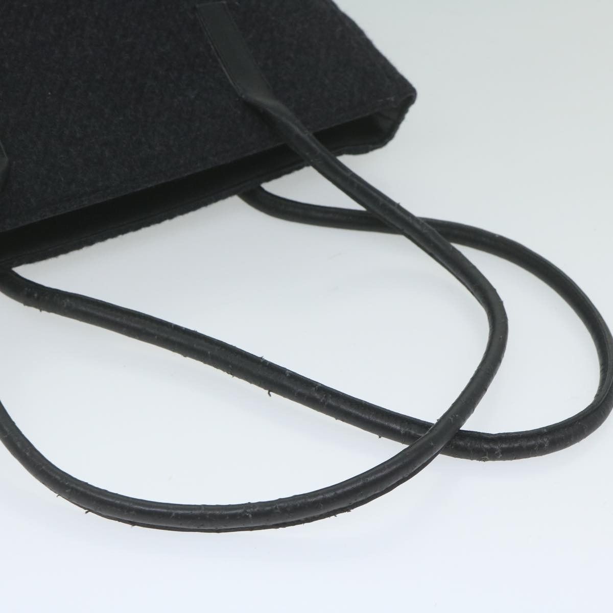 Prada PRADA Tote Bag Wool Black Auth 61633 Size ONE SIZE - 7 Thumbnail