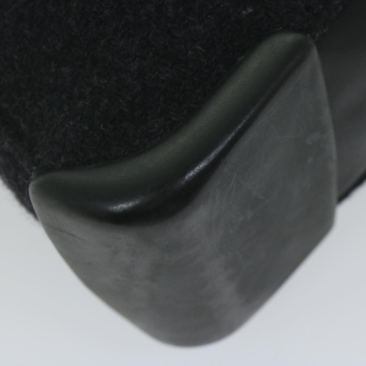 Prada PRADA Tote Bag Wool Black Auth 61633 Size ONE SIZE - 16 Thumbnail