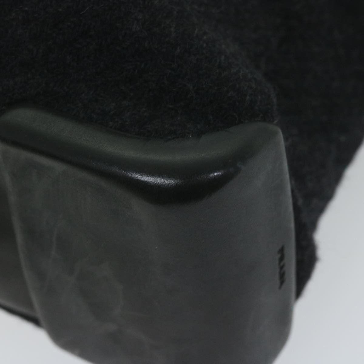 Prada PRADA Tote Bag Wool Black Auth 61633 Size ONE SIZE - 15 Thumbnail