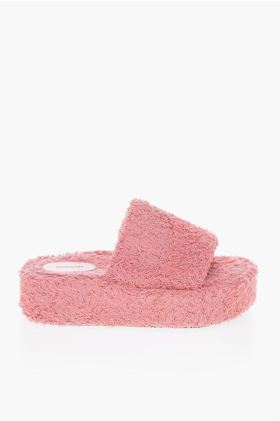 Balenciaga Terry Spongy Platform Sliders