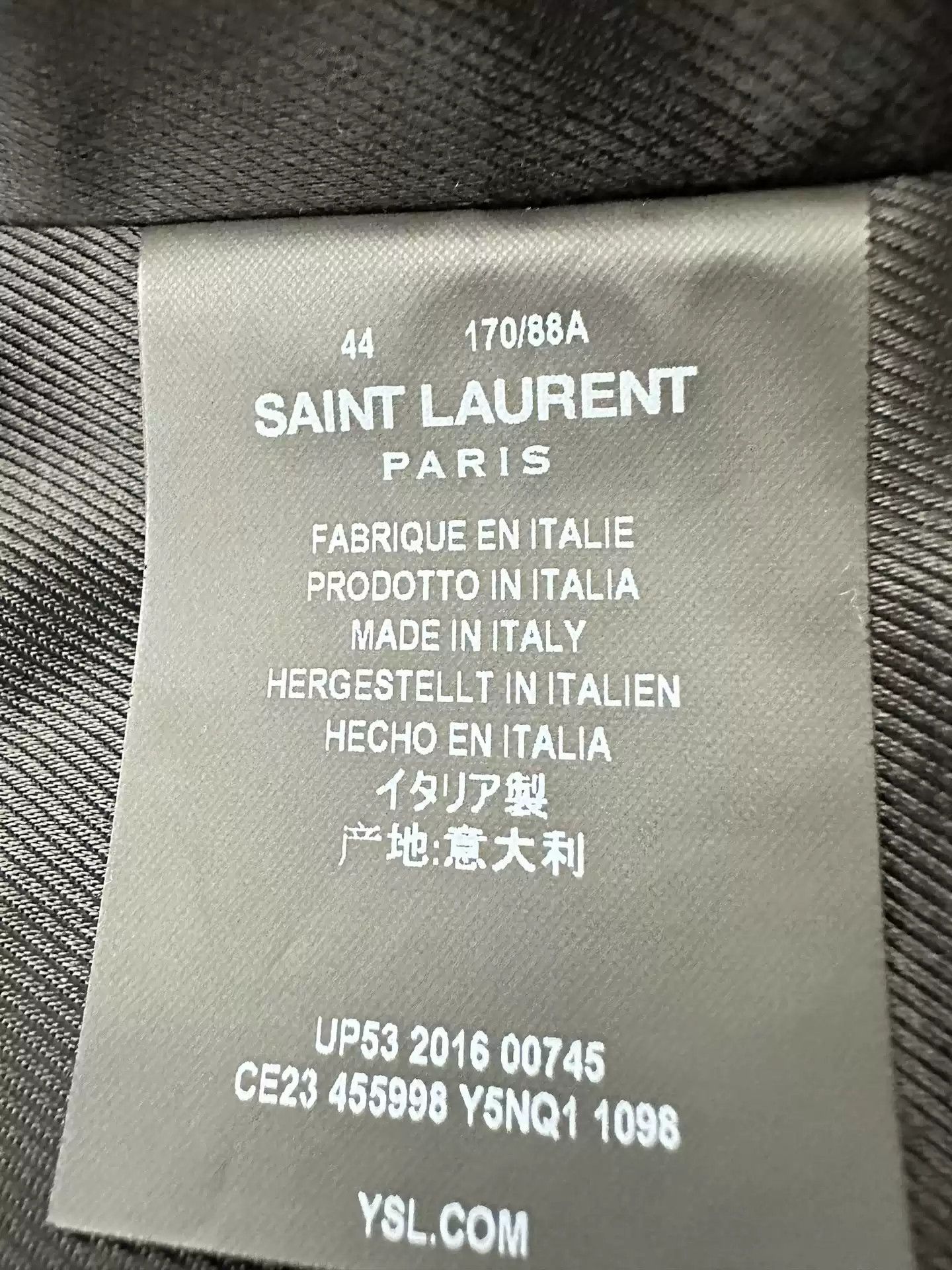 Saint Laurent Paris Saint laurent slp L17 blood tooth leather clothing Size US S / EU 44-46 / 1 - 4 Thumbnail