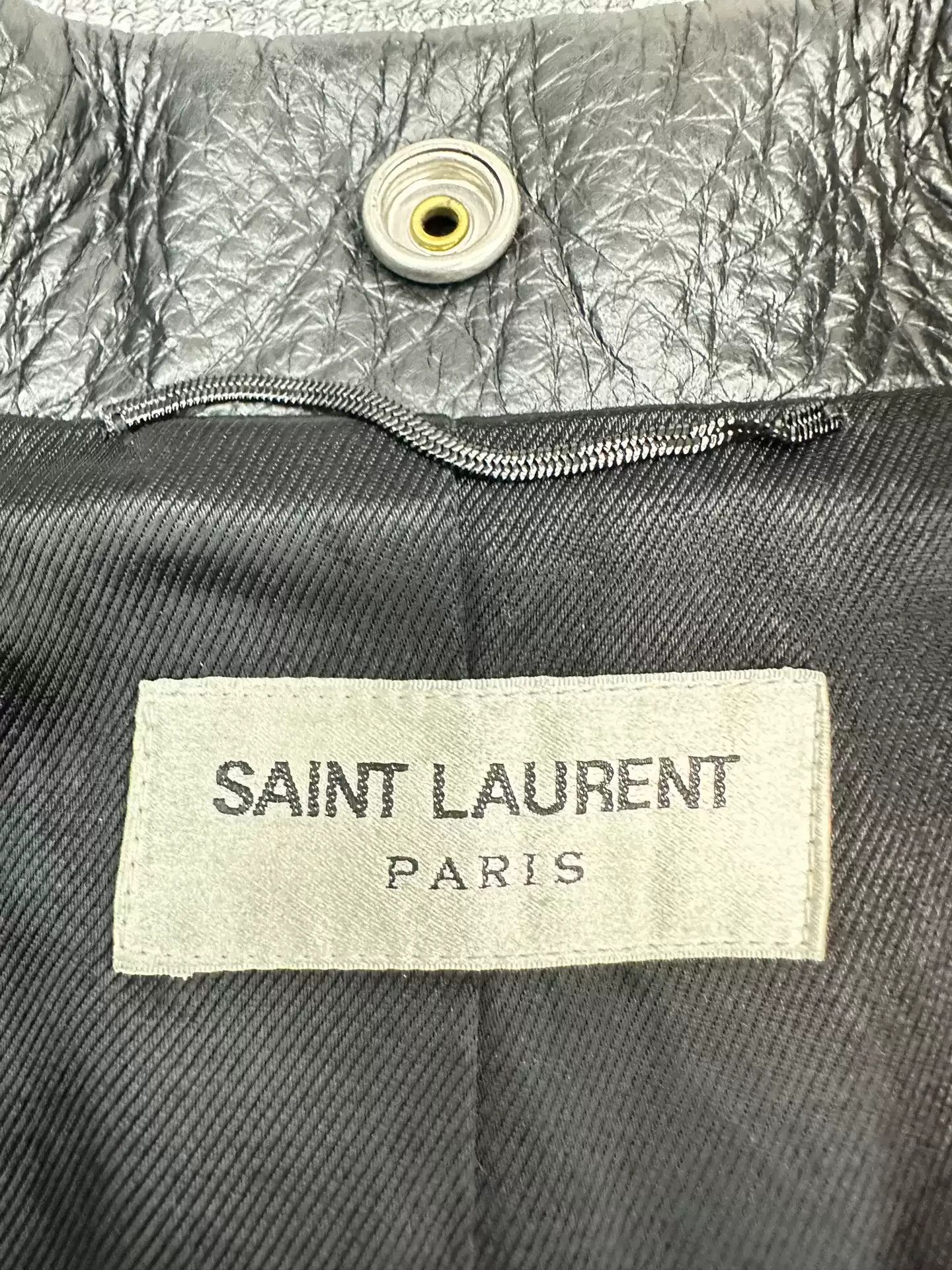 Saint Laurent Paris Saint laurent slp 16fw makes cowhide leather for old riveted locomotives. Size US M / EU 48-50 / 2 - 3 Thumbnail
