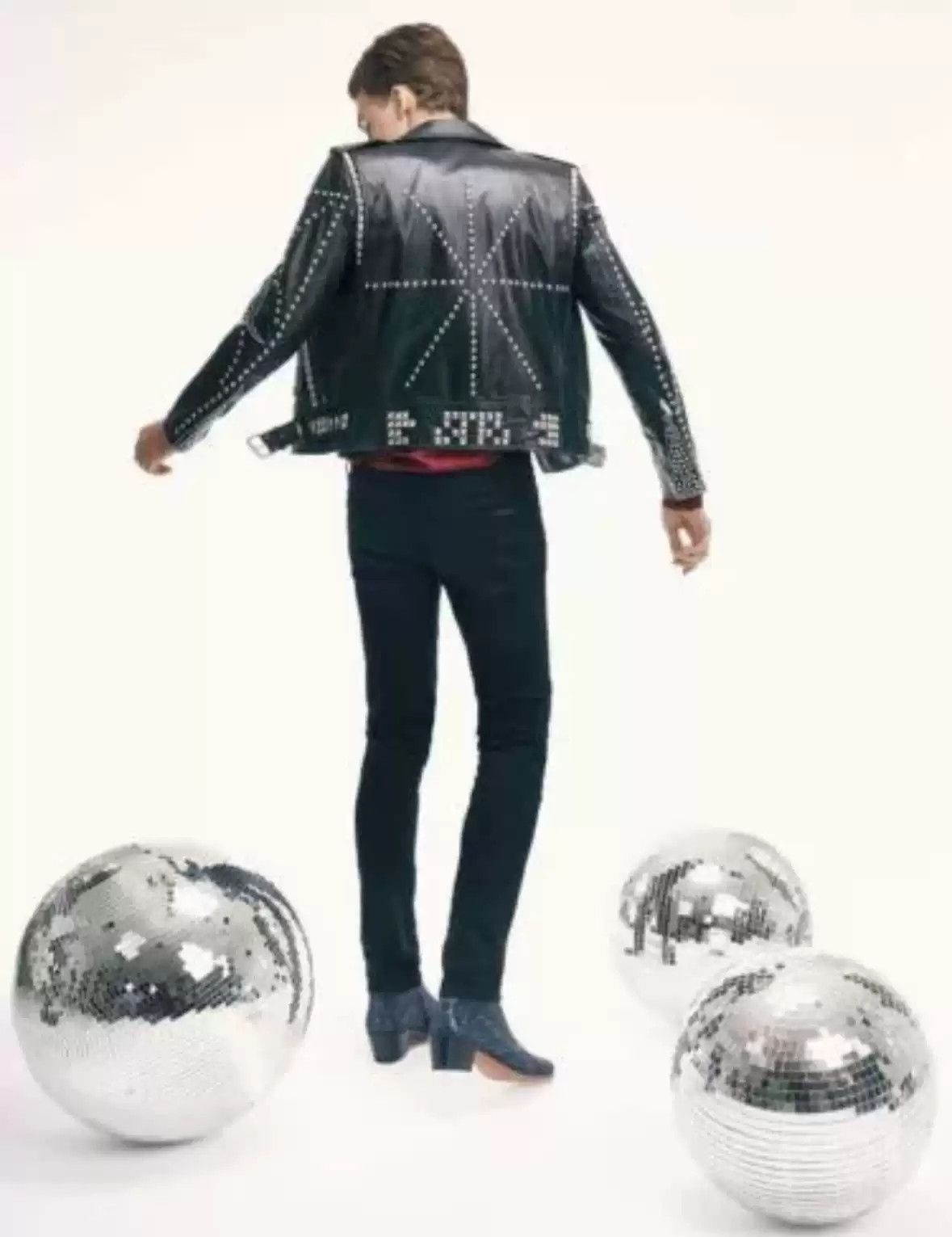 Saint Laurent Paris Saint laurent slp 16fw makes cowhide leather for old riveted locomotives. Size US M / EU 48-50 / 2 - 7 Thumbnail