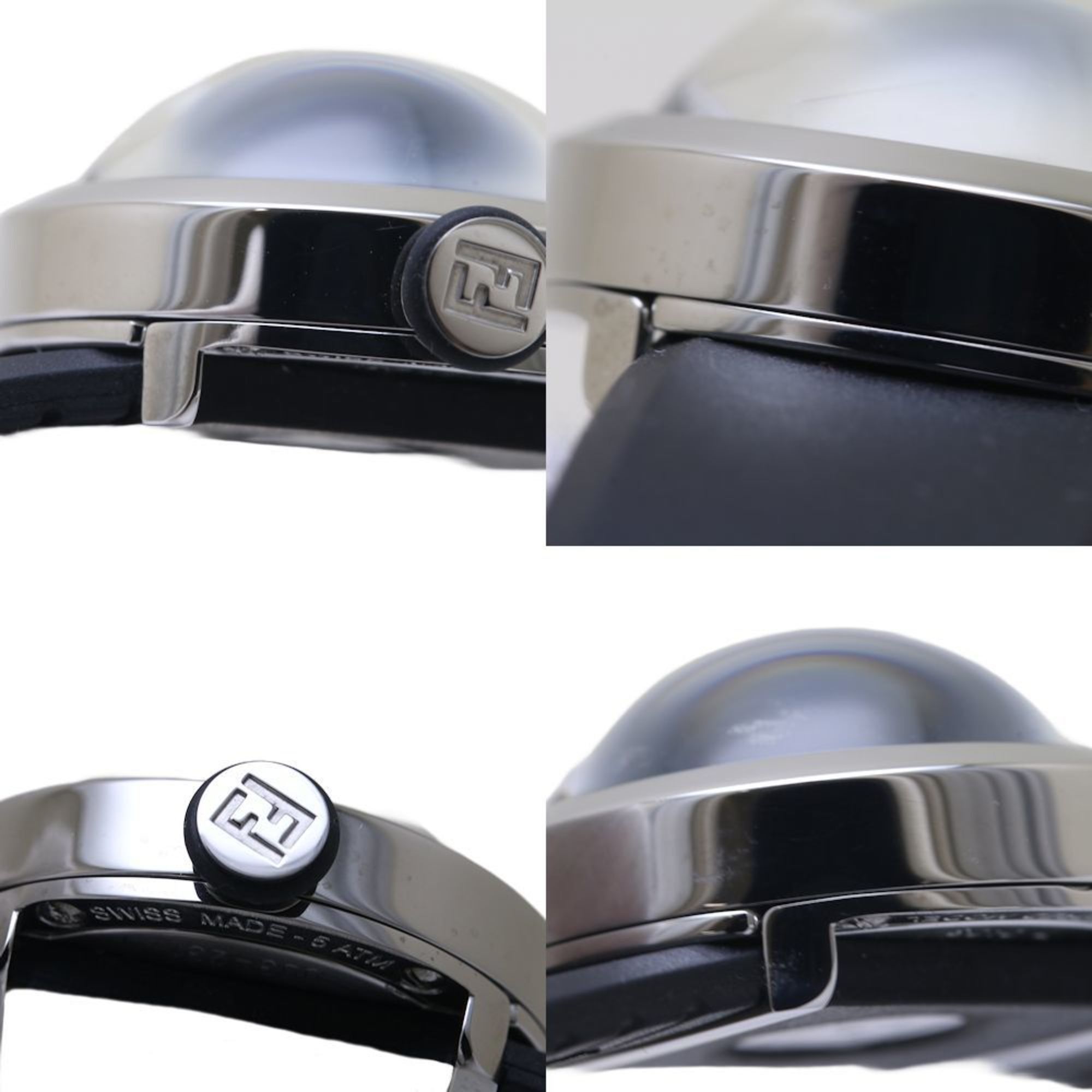 FENDI Boosra F802211 8010L Stainless Steel x Rubber Black Ladies 39213  Watches