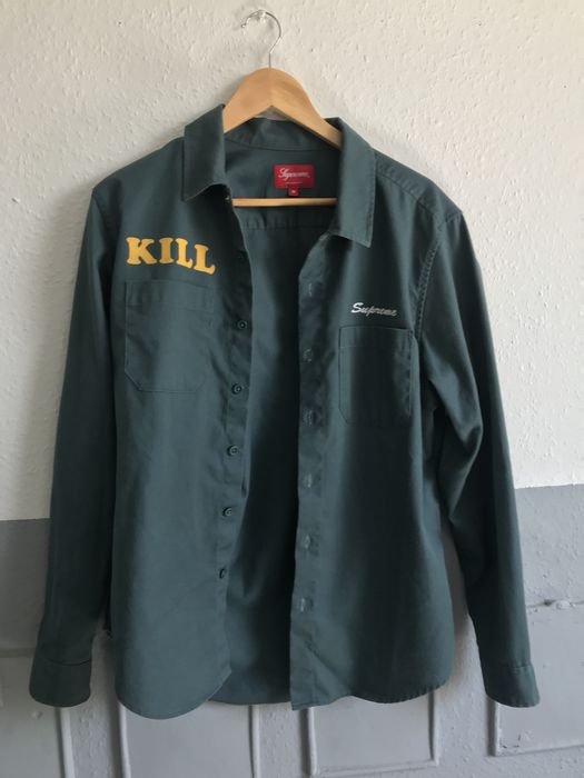 Supreme Kill Work Shirt | Grailed