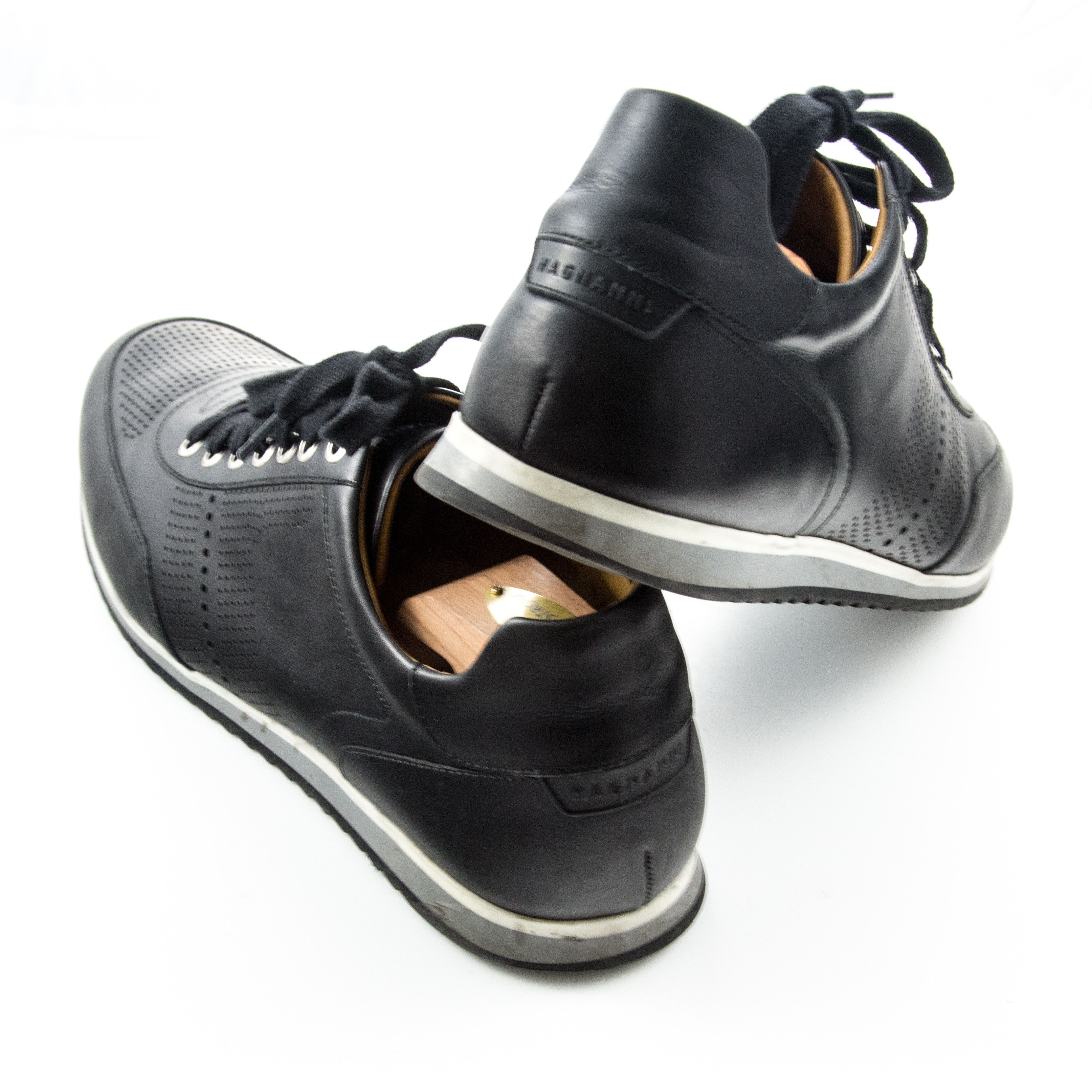 Magnanni Pueblo Black Leather Sneakers