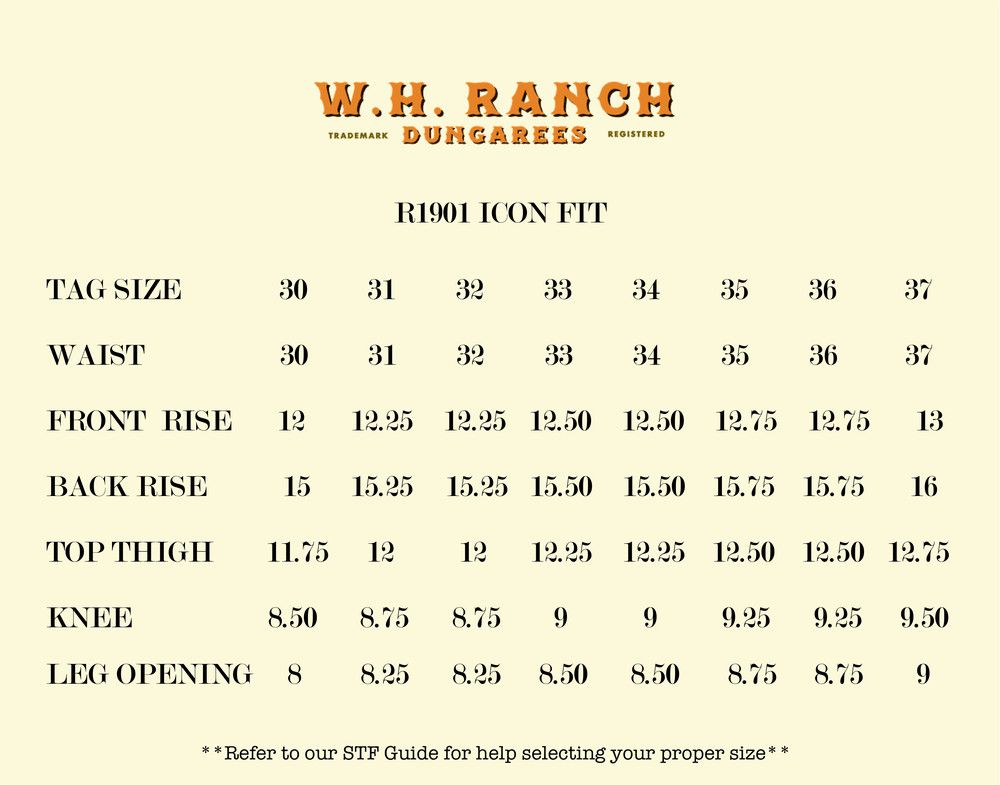 W.H. Ranch R1901 Ryder Jeans Size US 35 - 3 Thumbnail