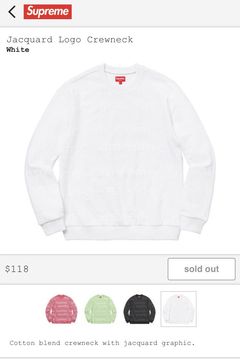 Supreme Jacquard Logo Crewneck | Grailed