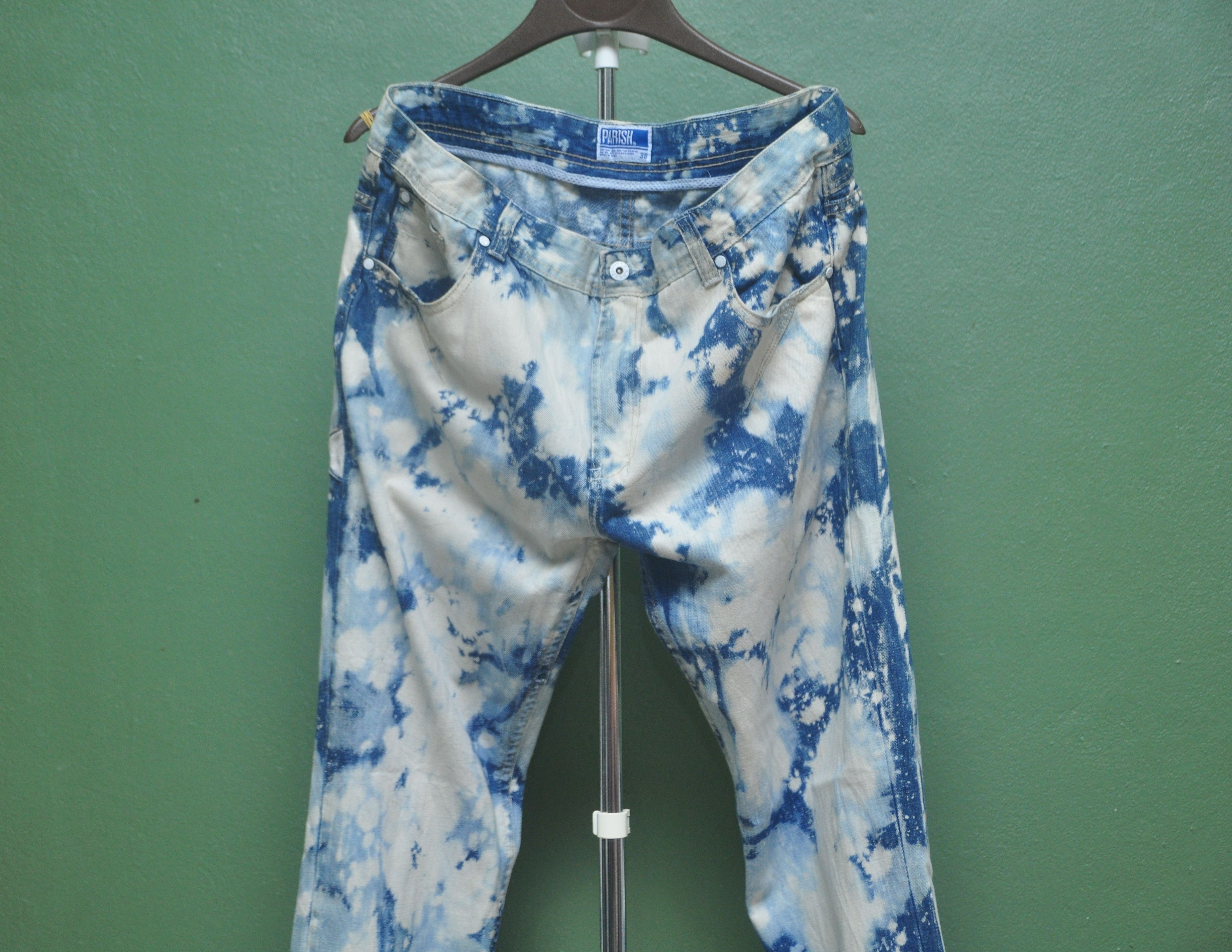 Japanese Brand Acid Wash Denim Jeans Size US 39 - 3 Thumbnail