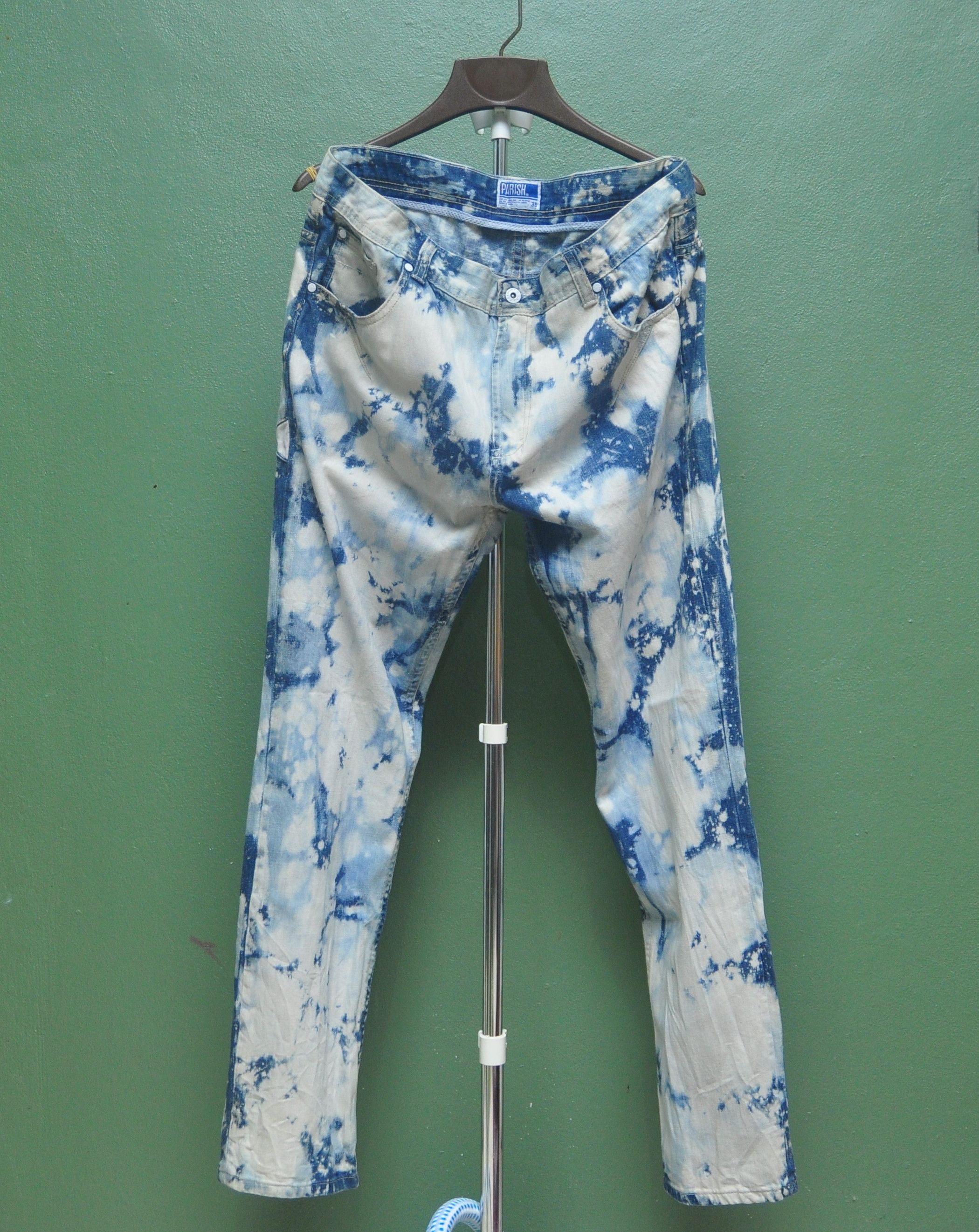 Japanese Brand Acid Wash Denim Jeans Size US 39 - 1 Thumbnail