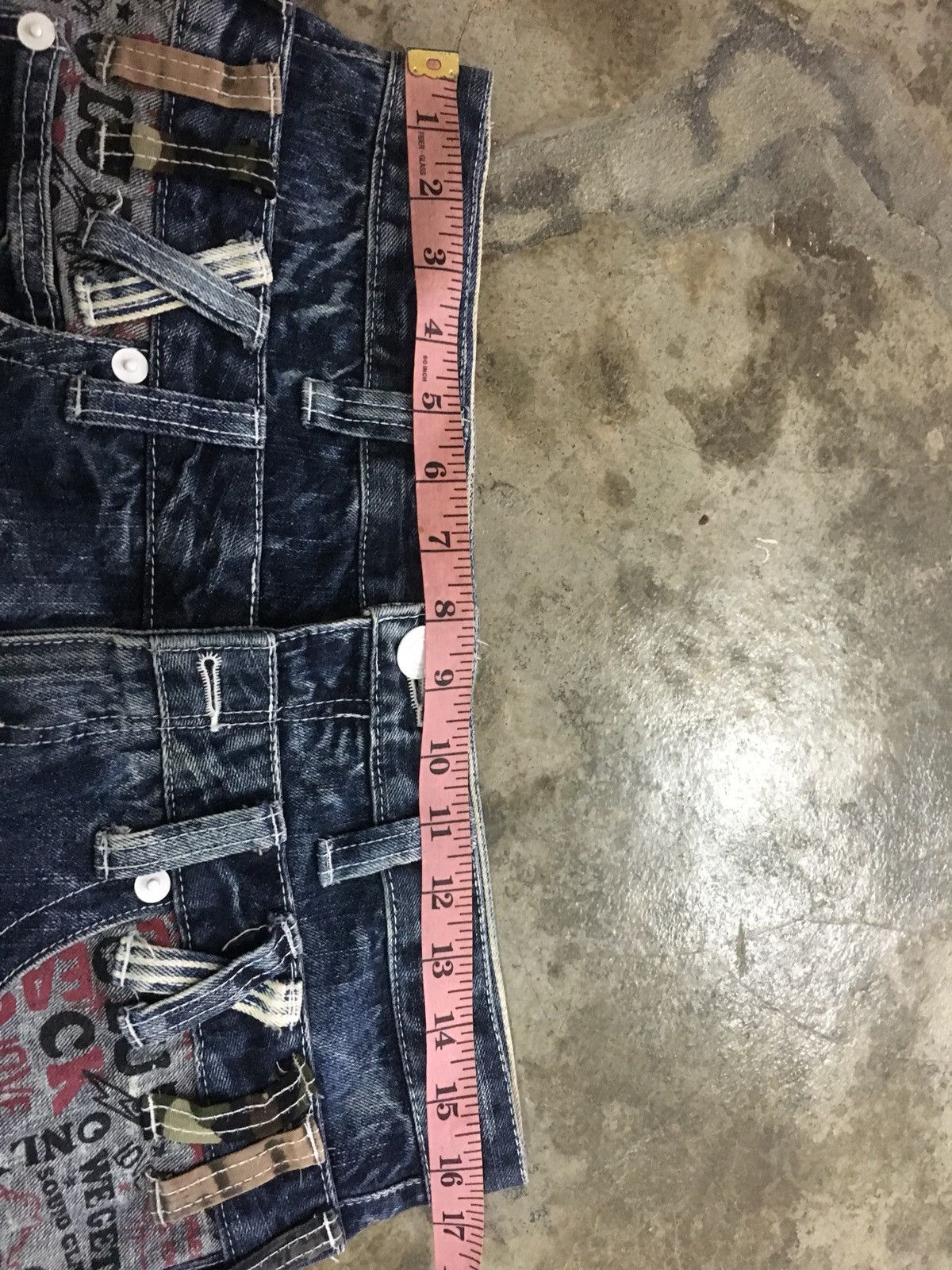 Designer Dominate Handcrafted Jeans Denim Rare Design Size US 33 - 8 Thumbnail